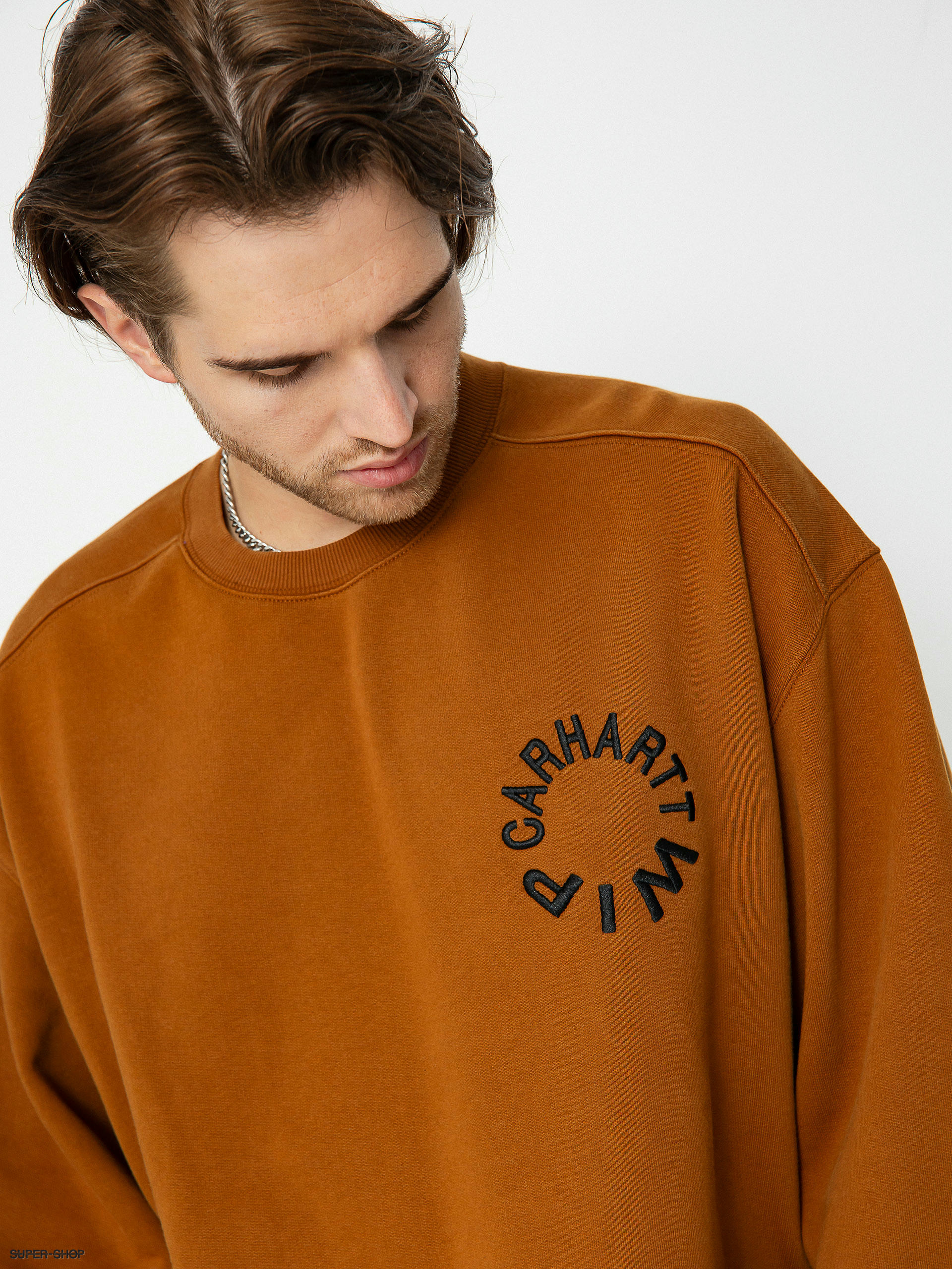 Carhartt WIP Work Varsity Sweatshirt (deep h brown/black)