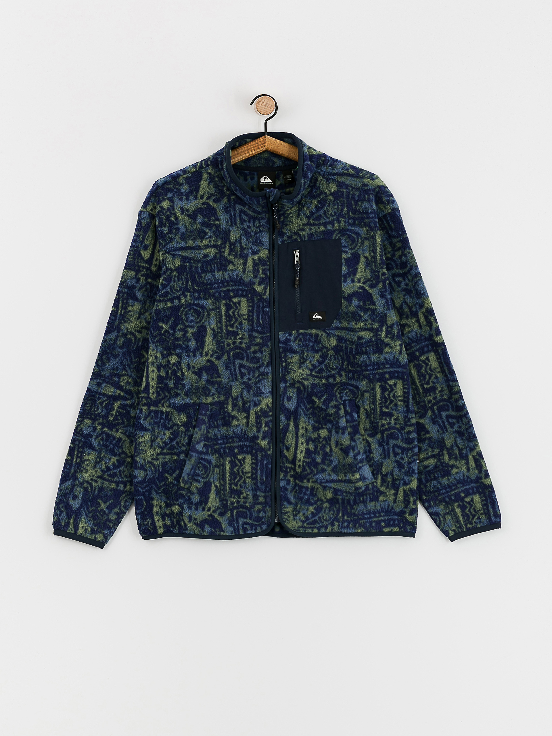 Herren Quiksilver Clean Coasts Fleecejacke (navalacademynuvintag)