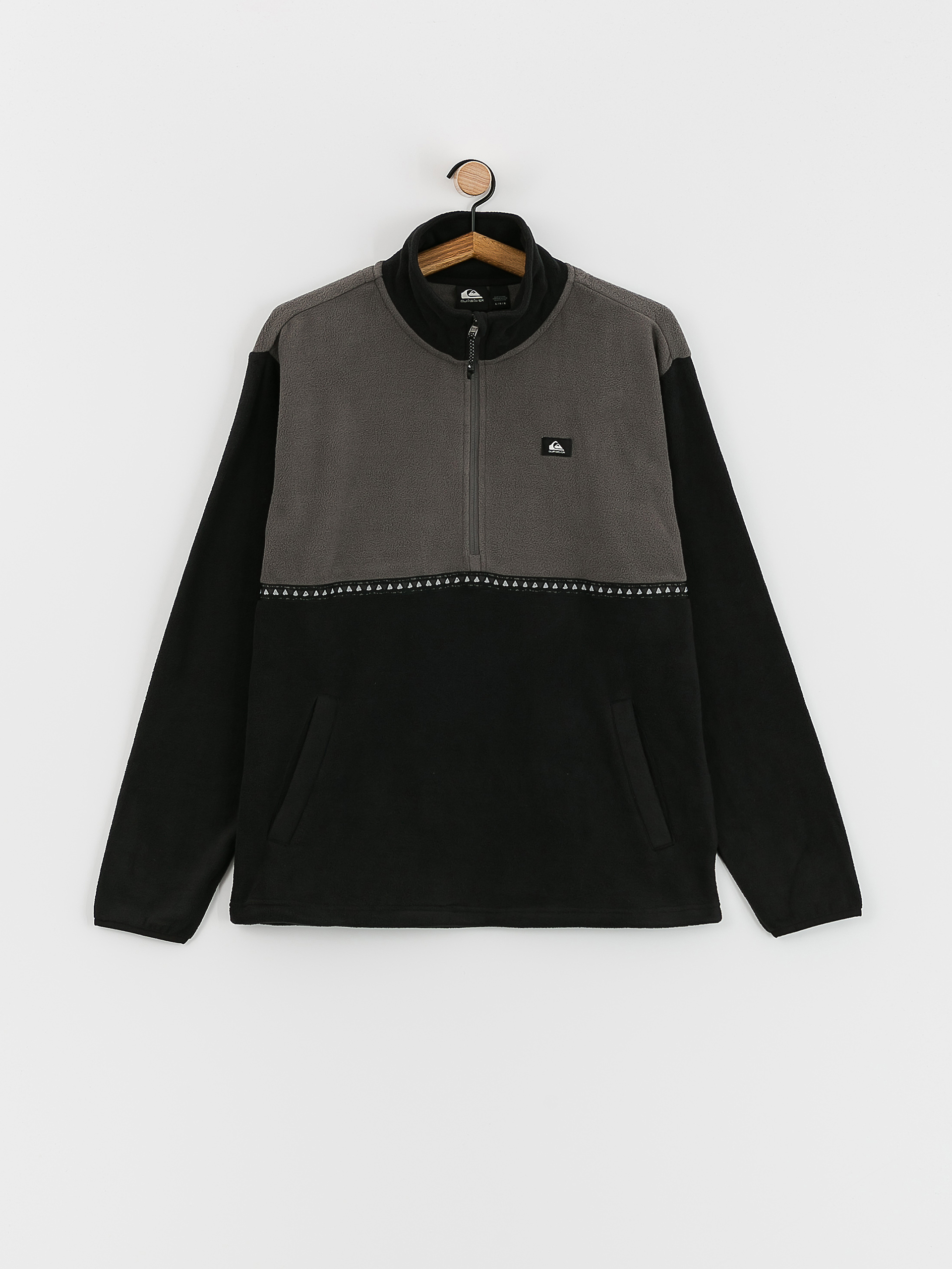 Mens Quiksilver Taped Off Fleece  (black)