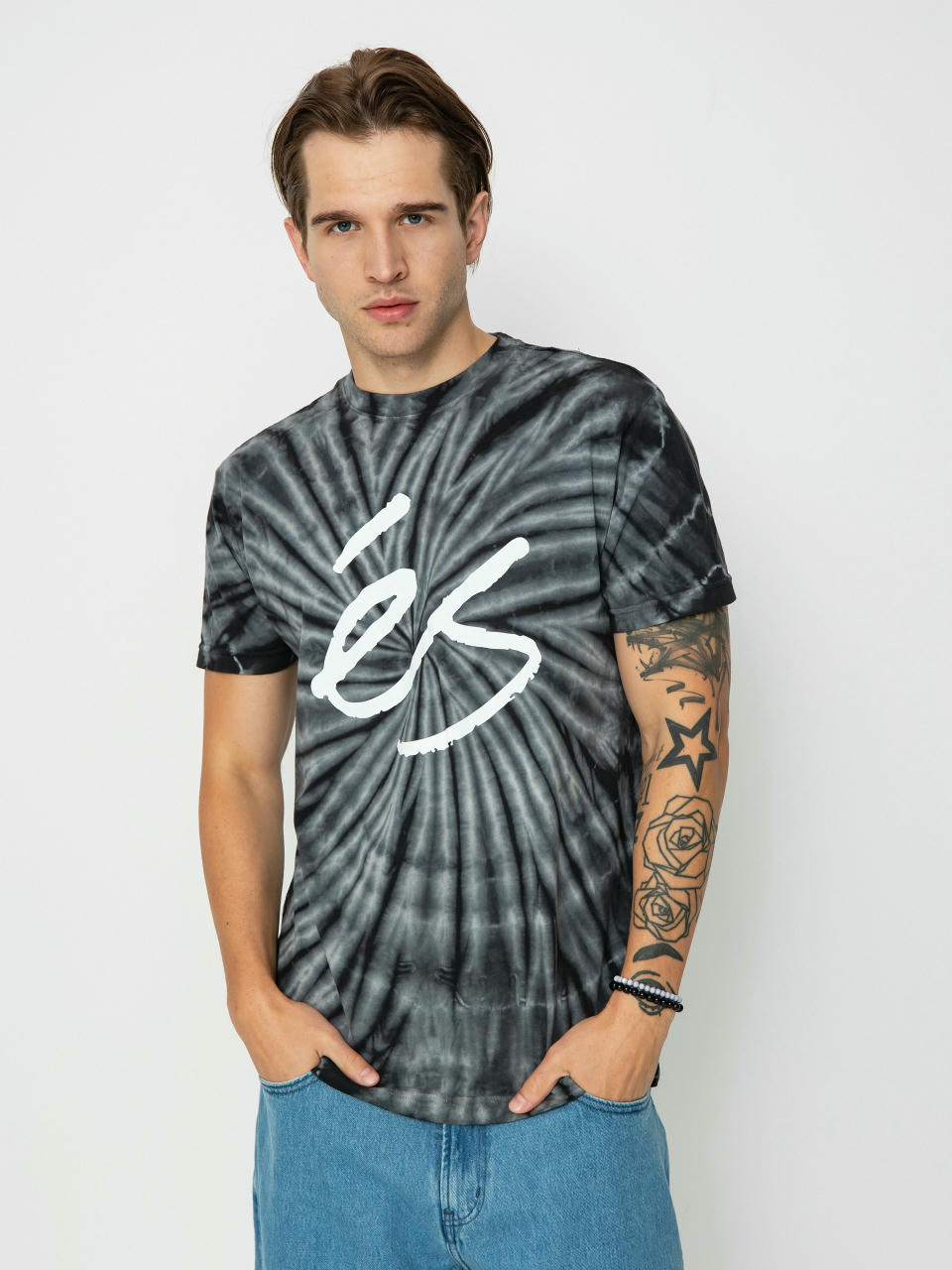 eS Script Tye Dye T-Shirt (black)