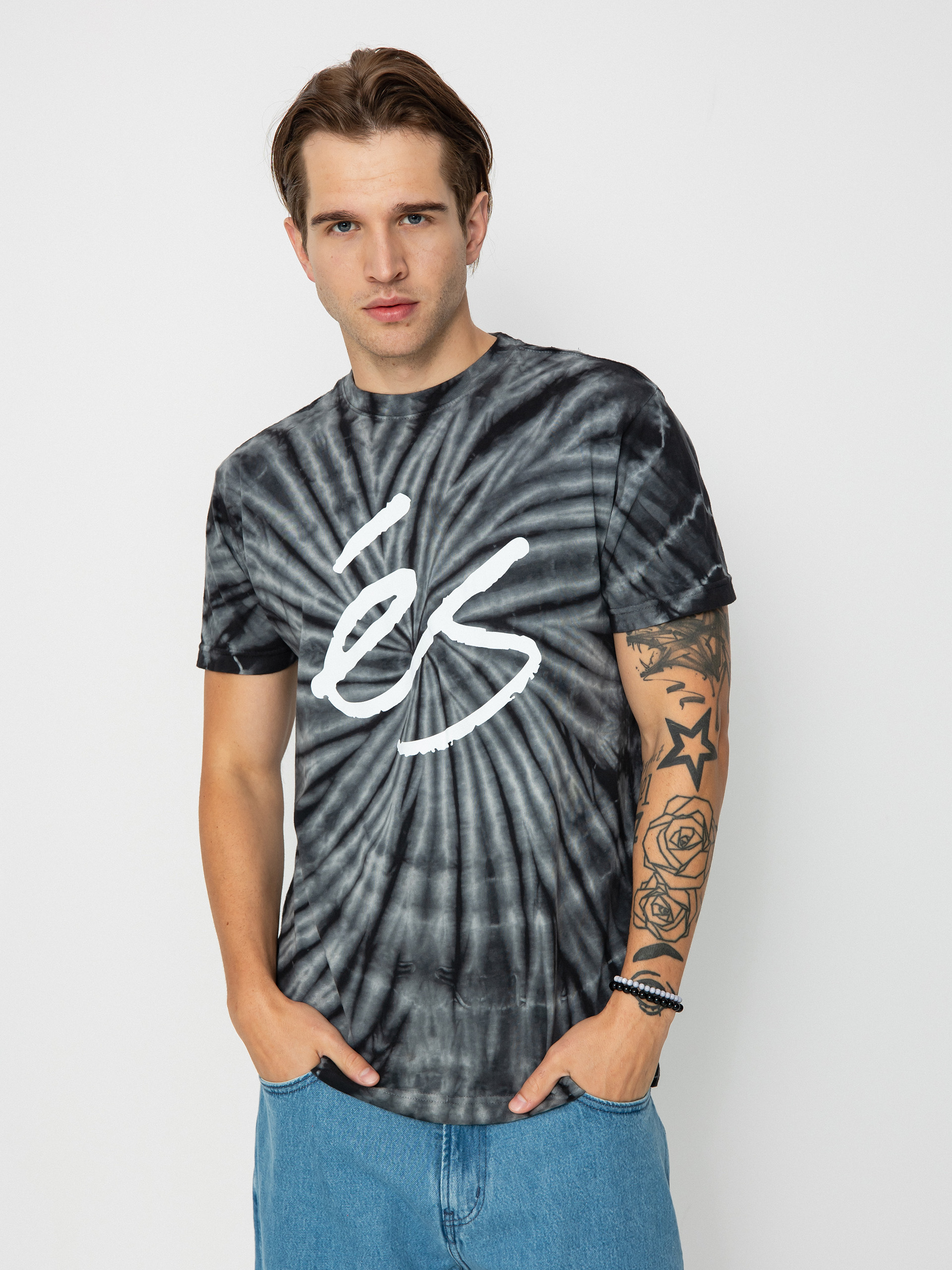 eS Script Tye Dye T-shirt (black)