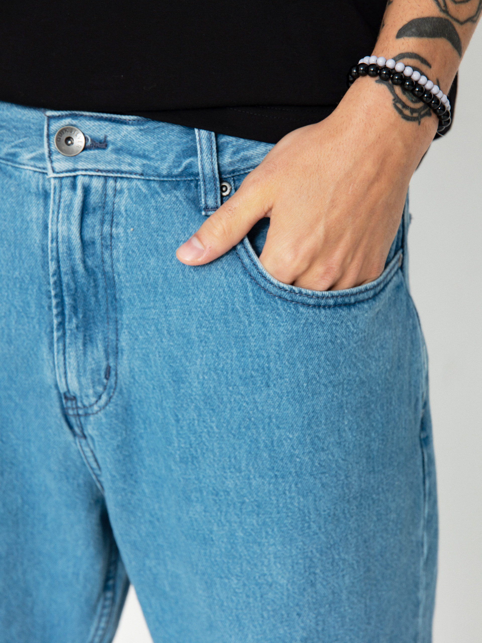 Quiksilver Baggy Nineties Wash Pants (ashley blue)