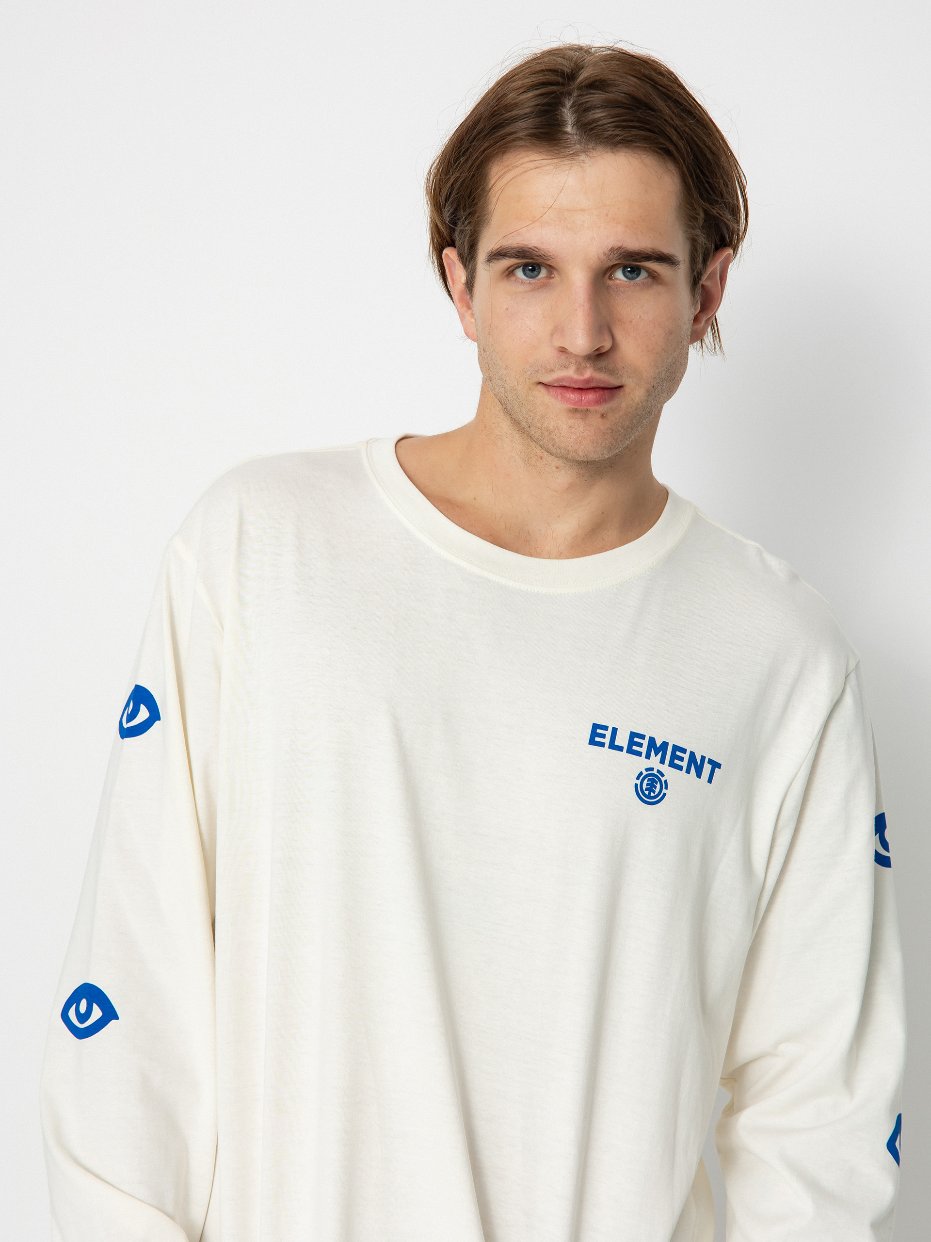 Element Longsleeve Disco T shirt white egret