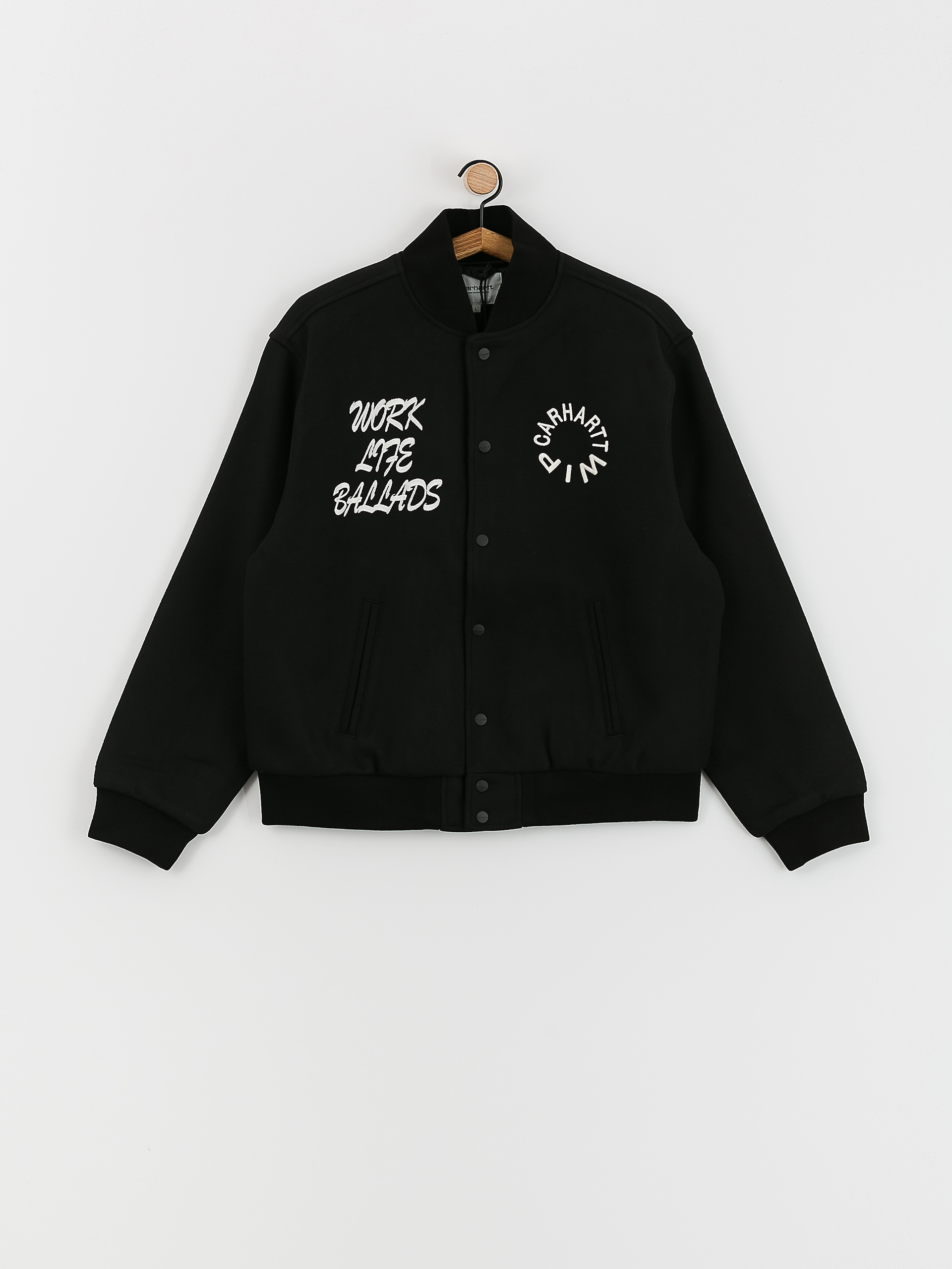 Carhartt WIP Work Varsity Bomber Jacket (black)