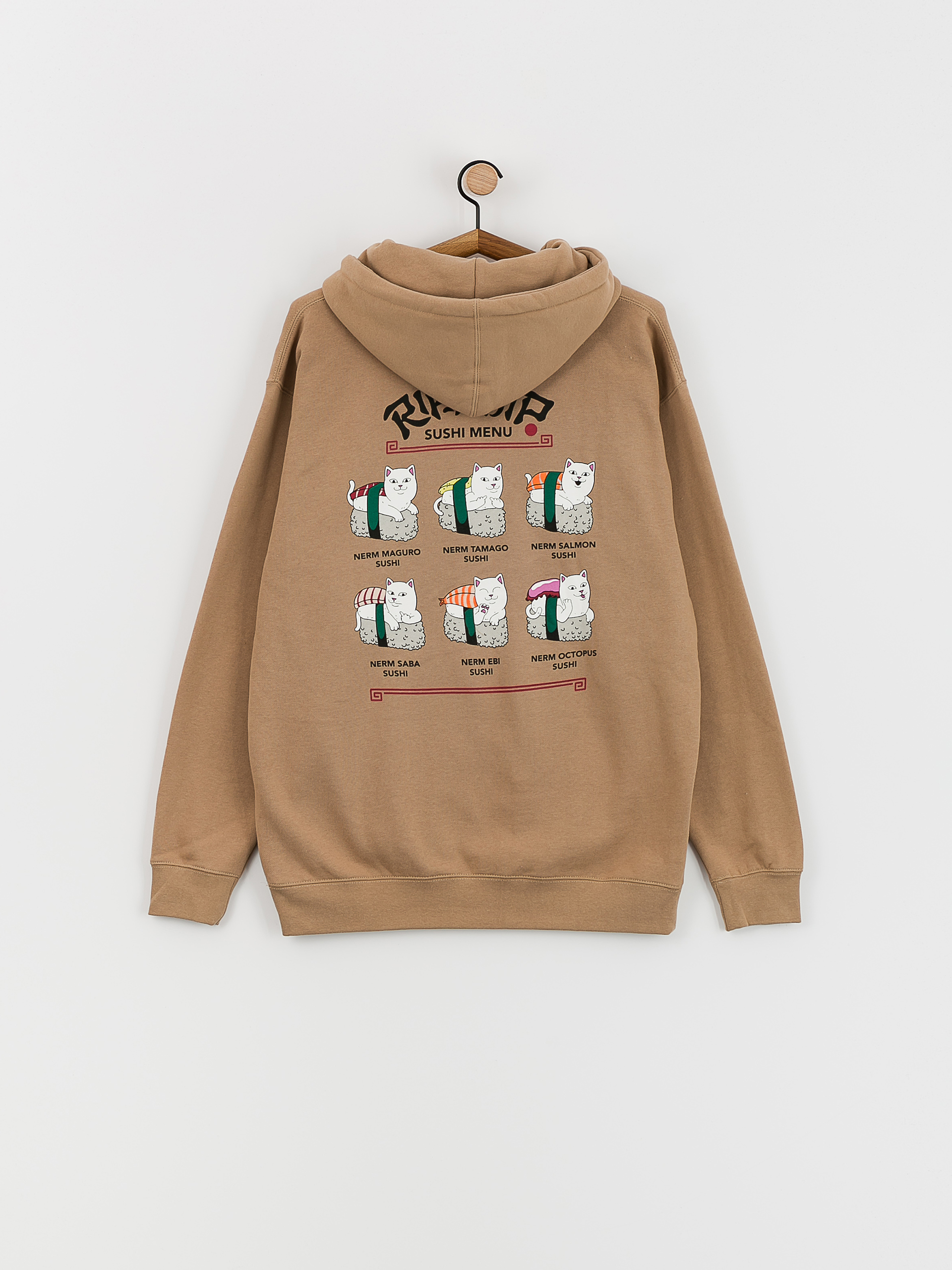 RipNDip Sushi Nerm HD Hoodie (sandstone)
