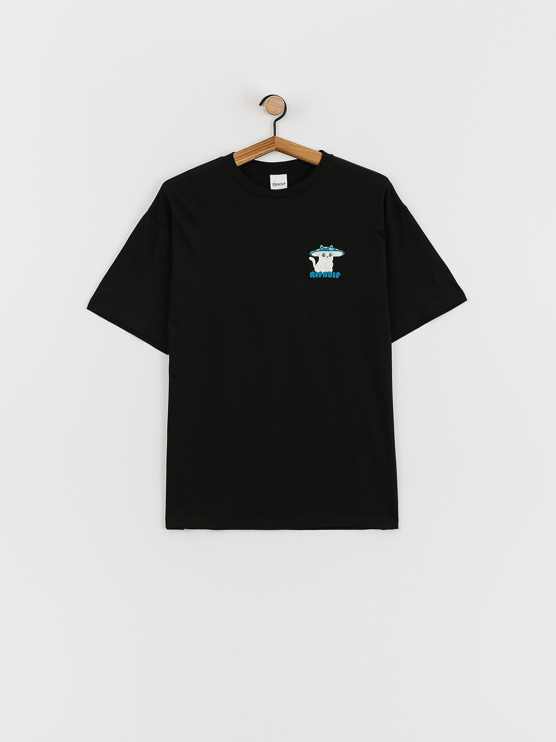 RipNDip Shroom Cat T-shirt (black)