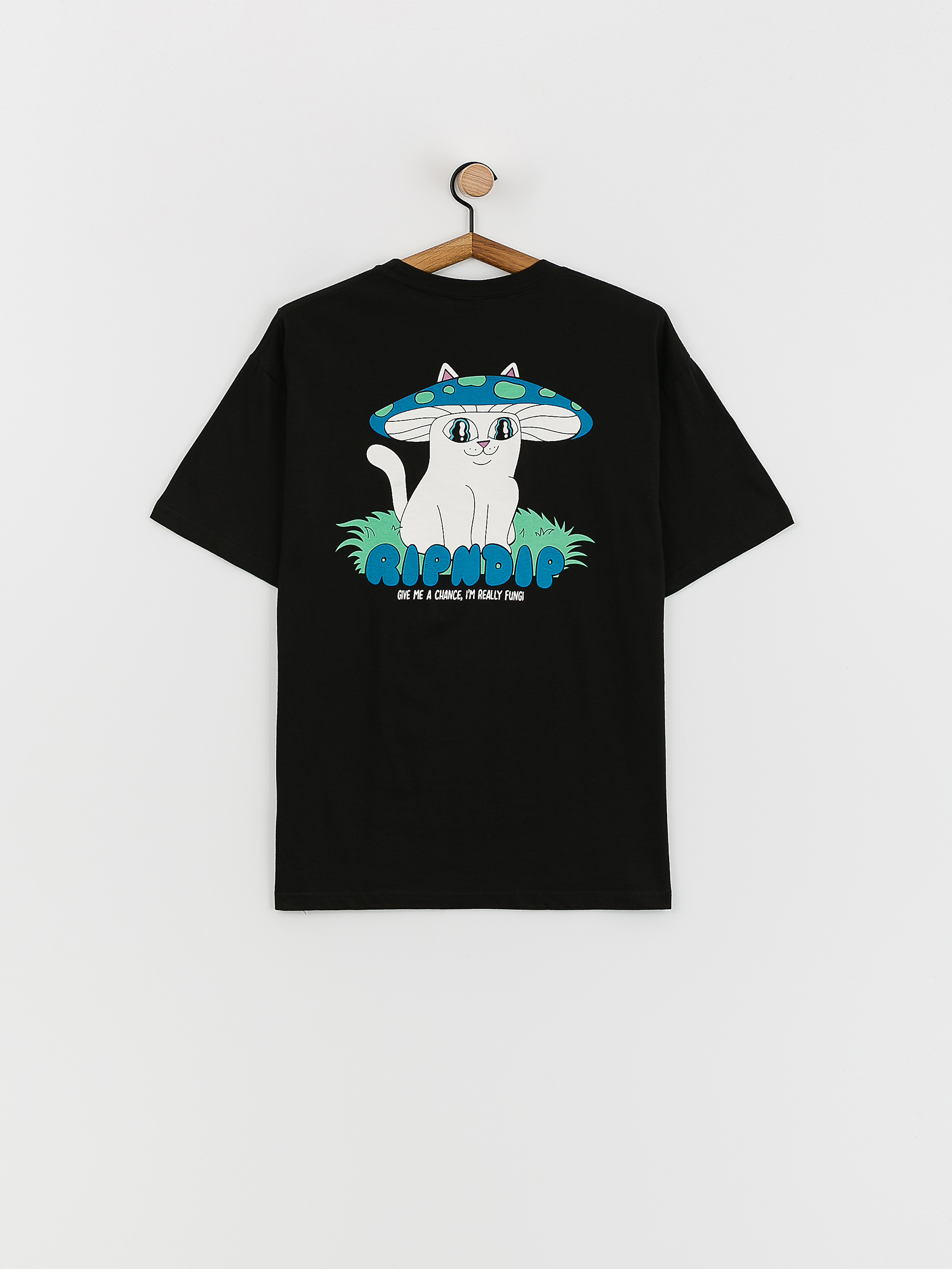 RipNDip Shroom Cat T-shirt (black)