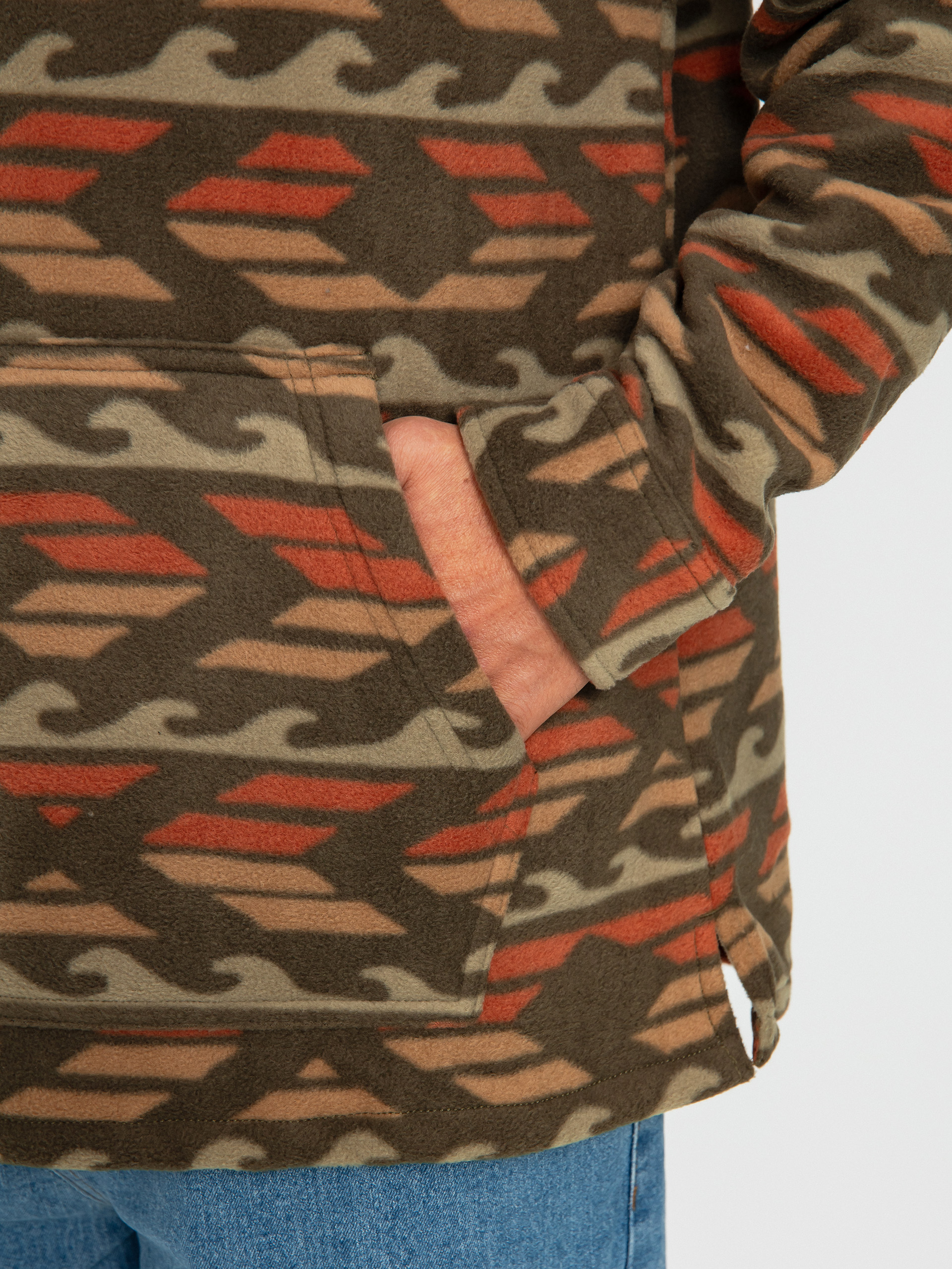 Mens Billabong Furnace Fleece  (dark brown)