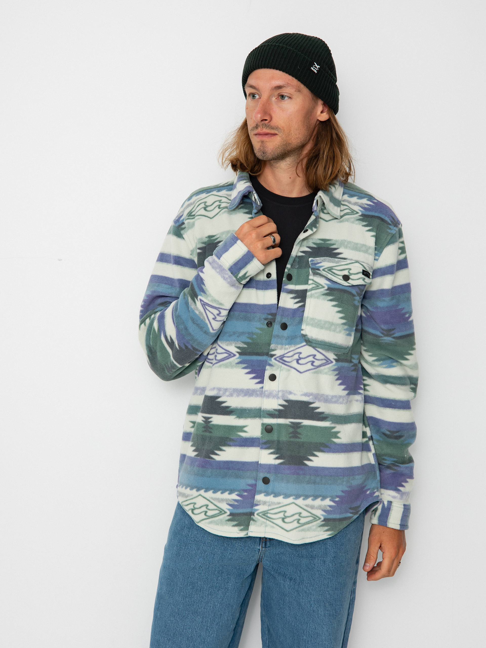 Billabong Furnace Flannel Hemd (washed blue)