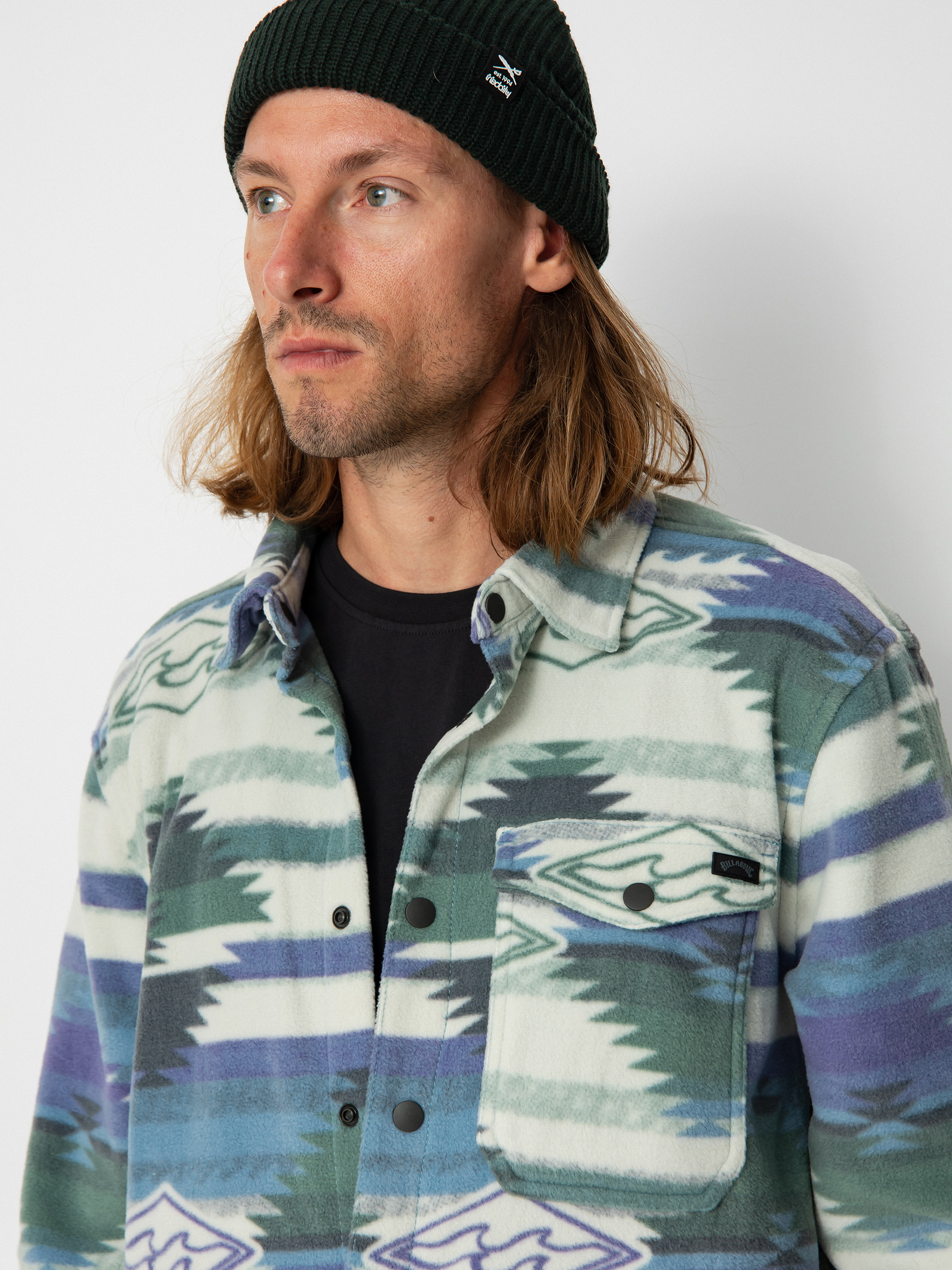 Billabong Furnace Flannel Shirt (washed blue)