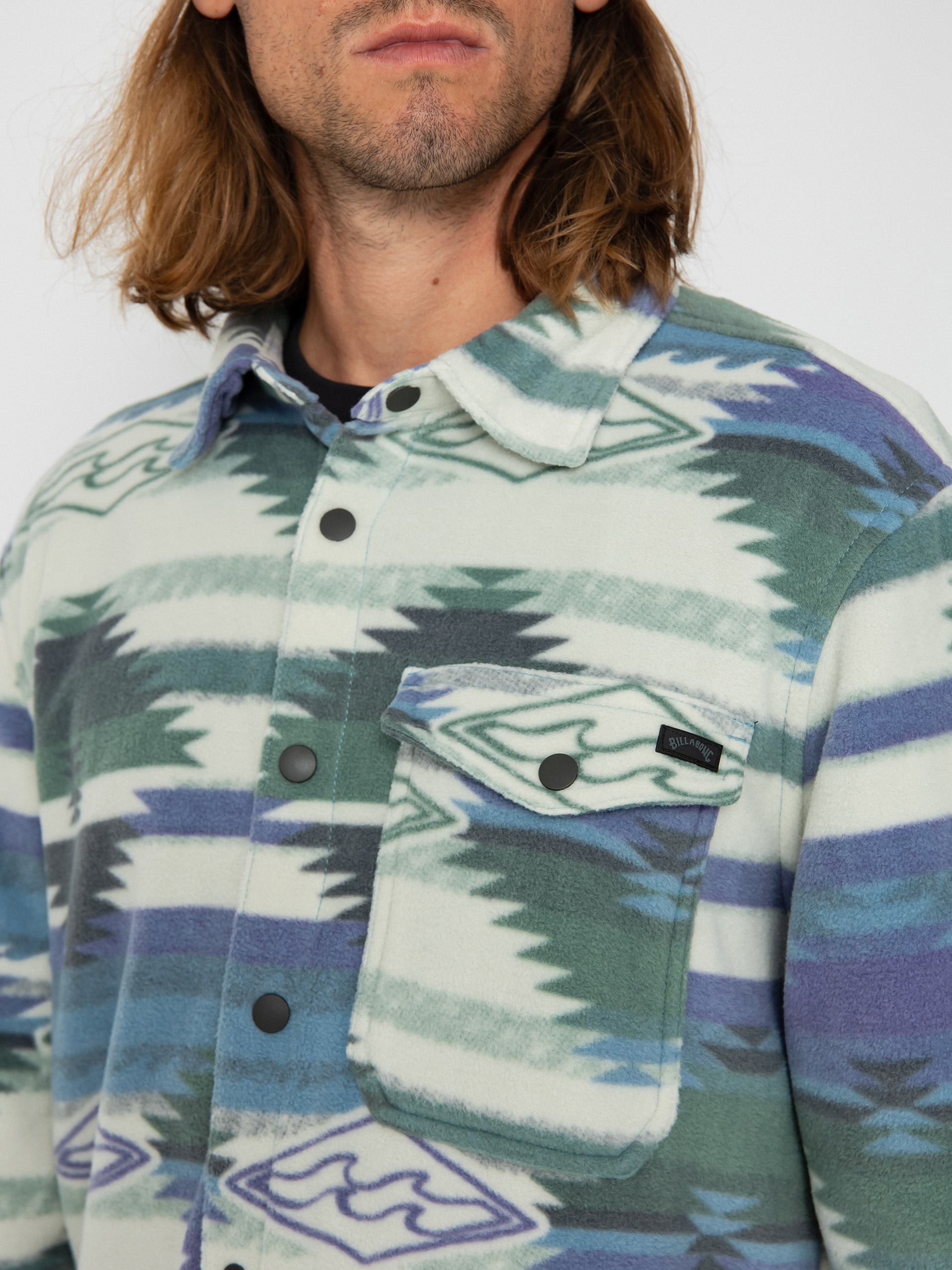 Billabong Furnace Flannel Shirt (washed blue)
