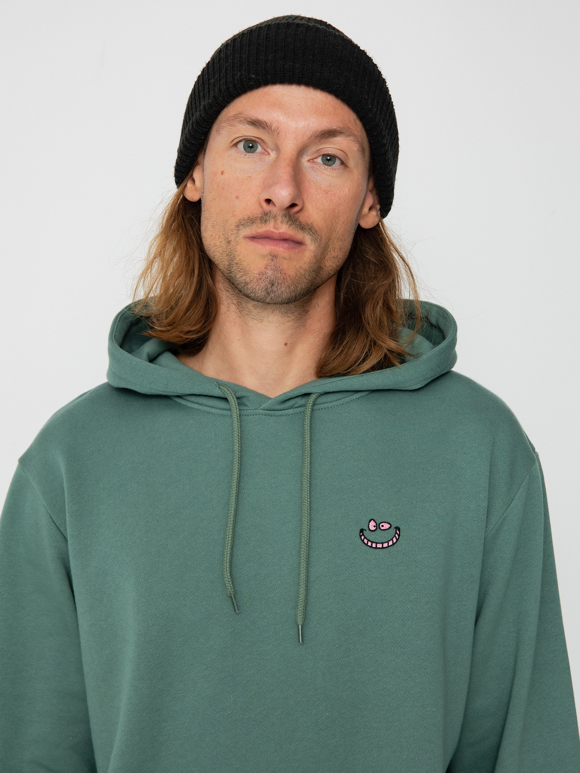 Iriedaily Grin Cat HD Hoodie (dark beryl)