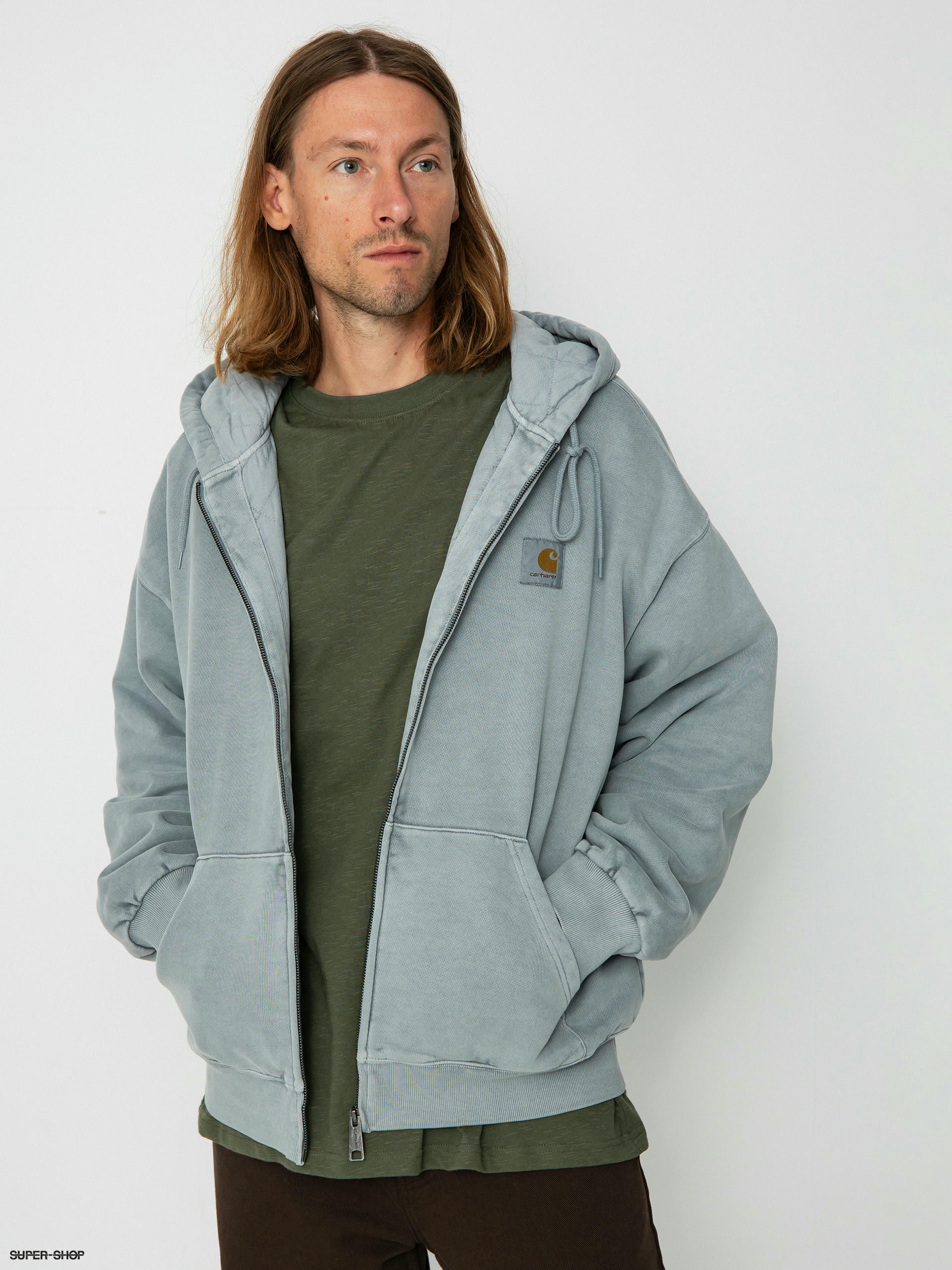 Carhartt active clearance jacket blue