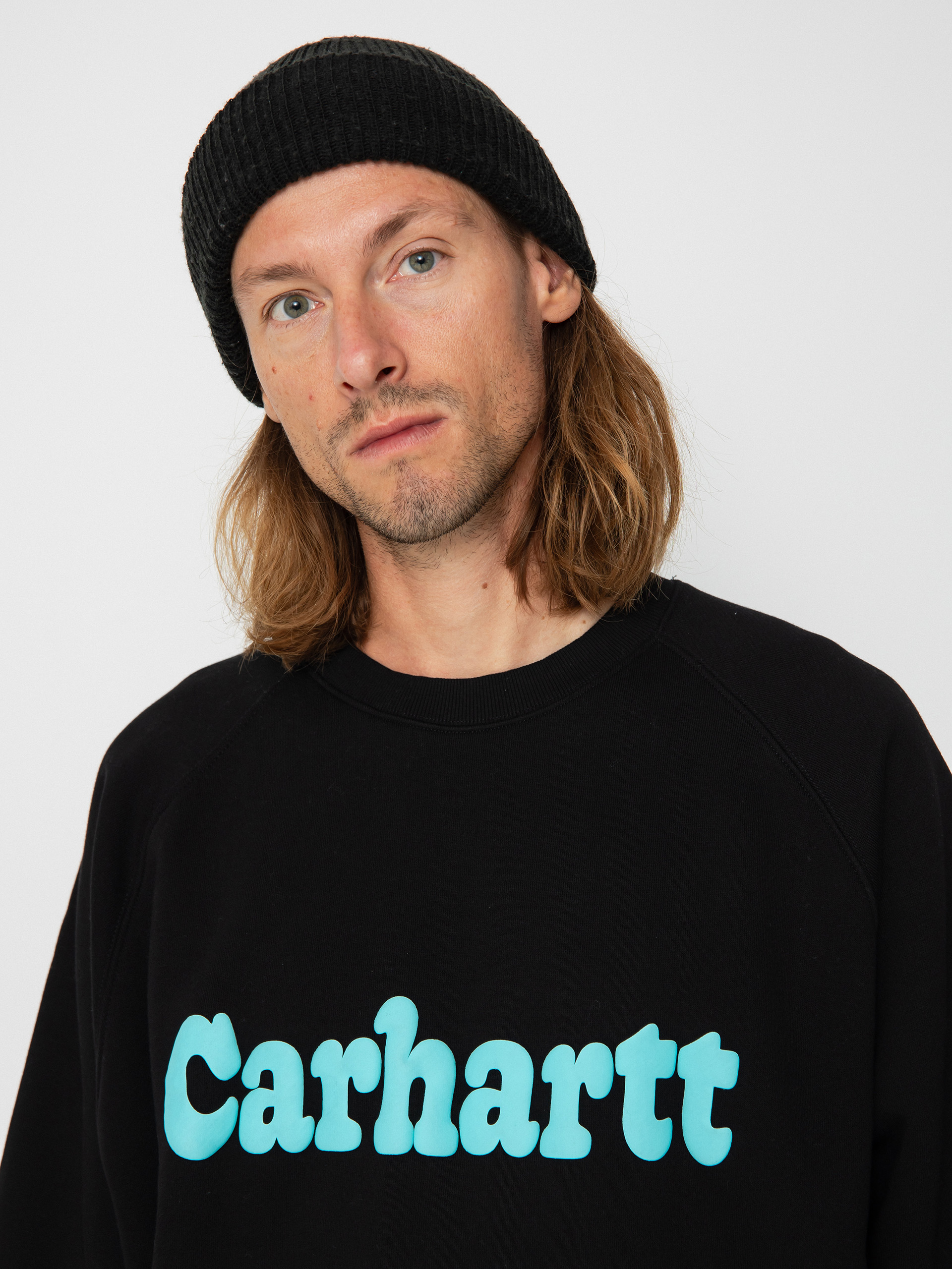 Carhartt WIP Bubbles Sweatshirt (black/turquoise)