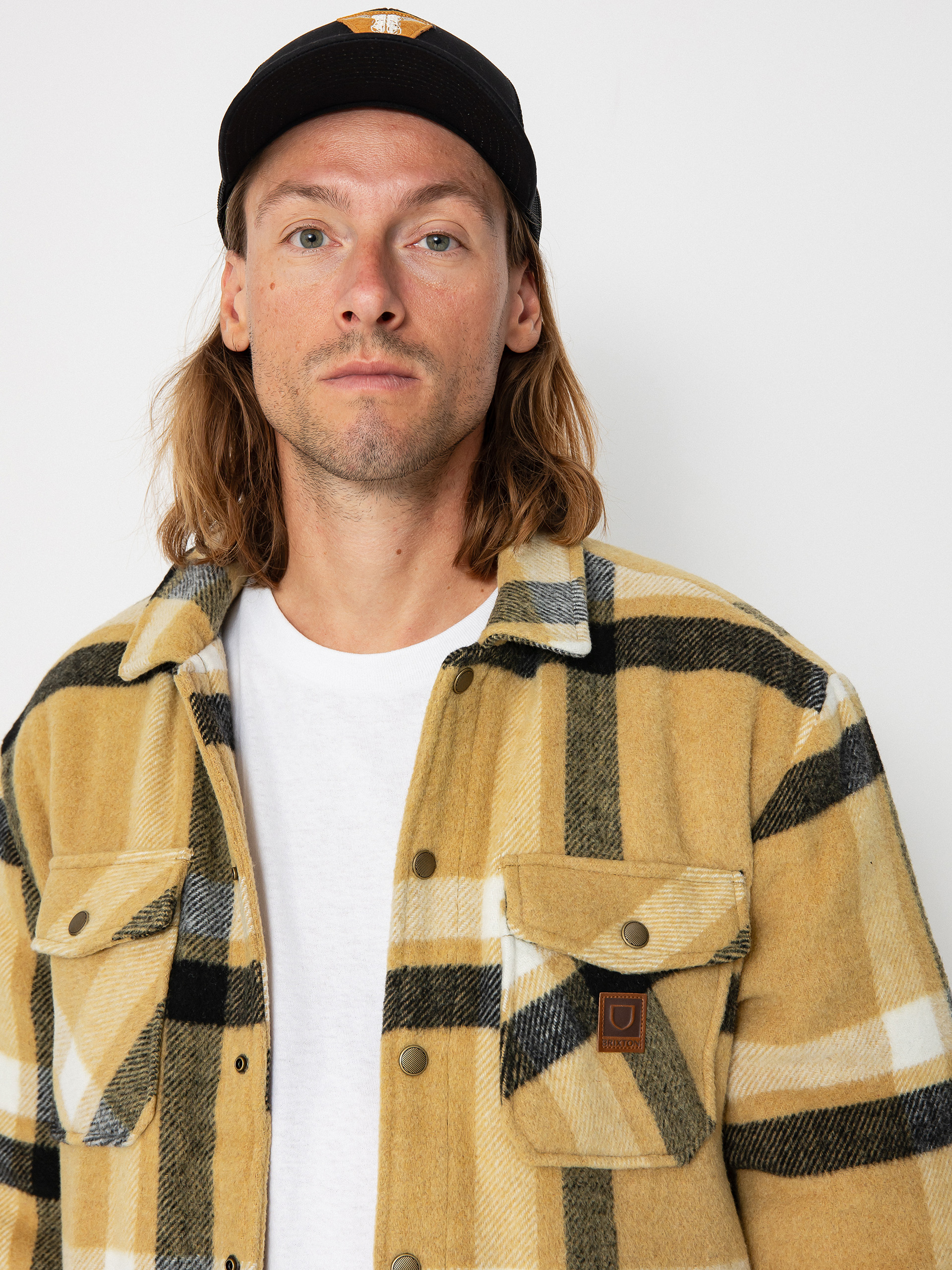 ジャケット・アウター BRIXTON DURHAM LINED JACKET / Off white Brixton Durham Lined Jacket - white (antelope/off white/black)