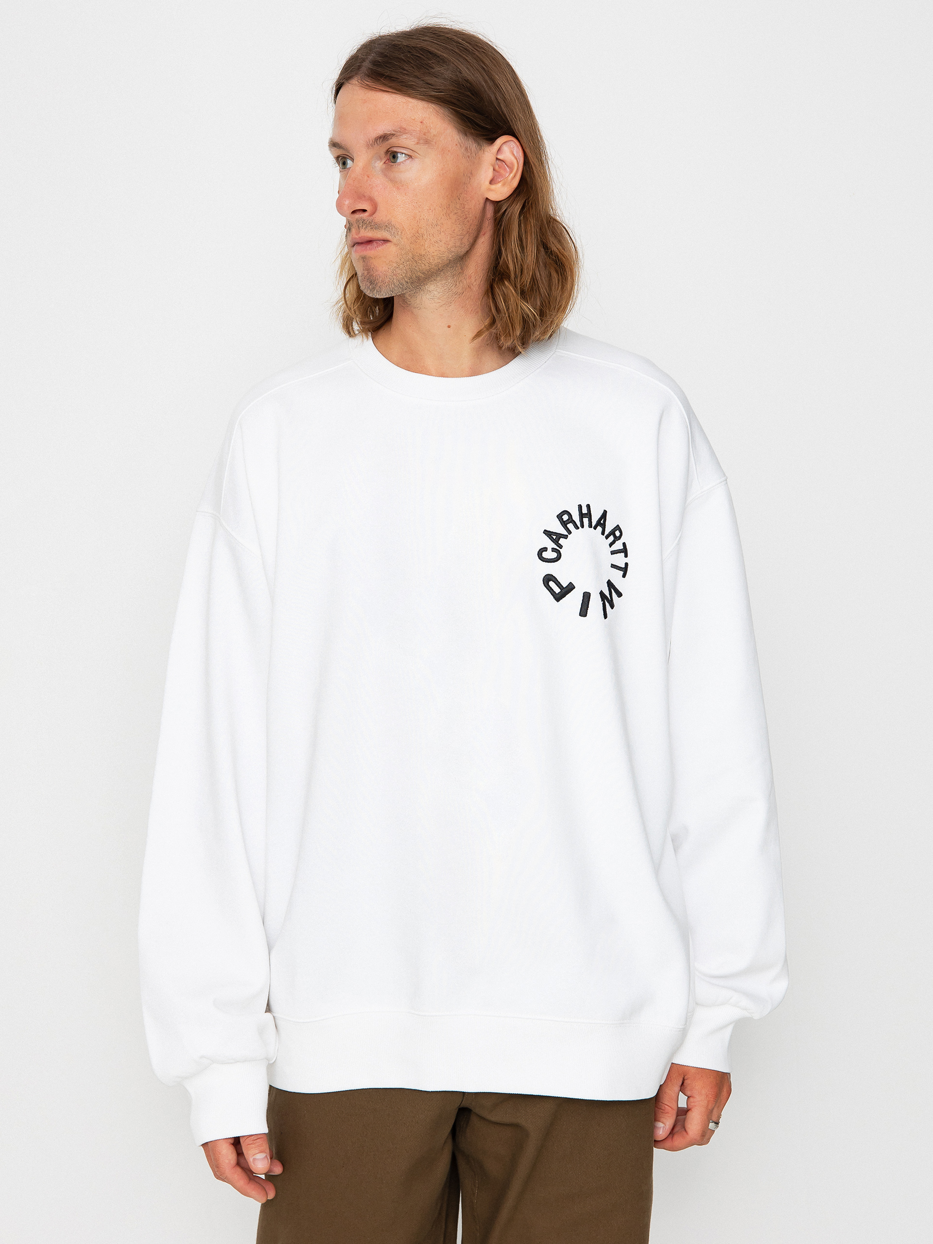 Carhartt WIP Work Varsity Sweatshirt (white/black)