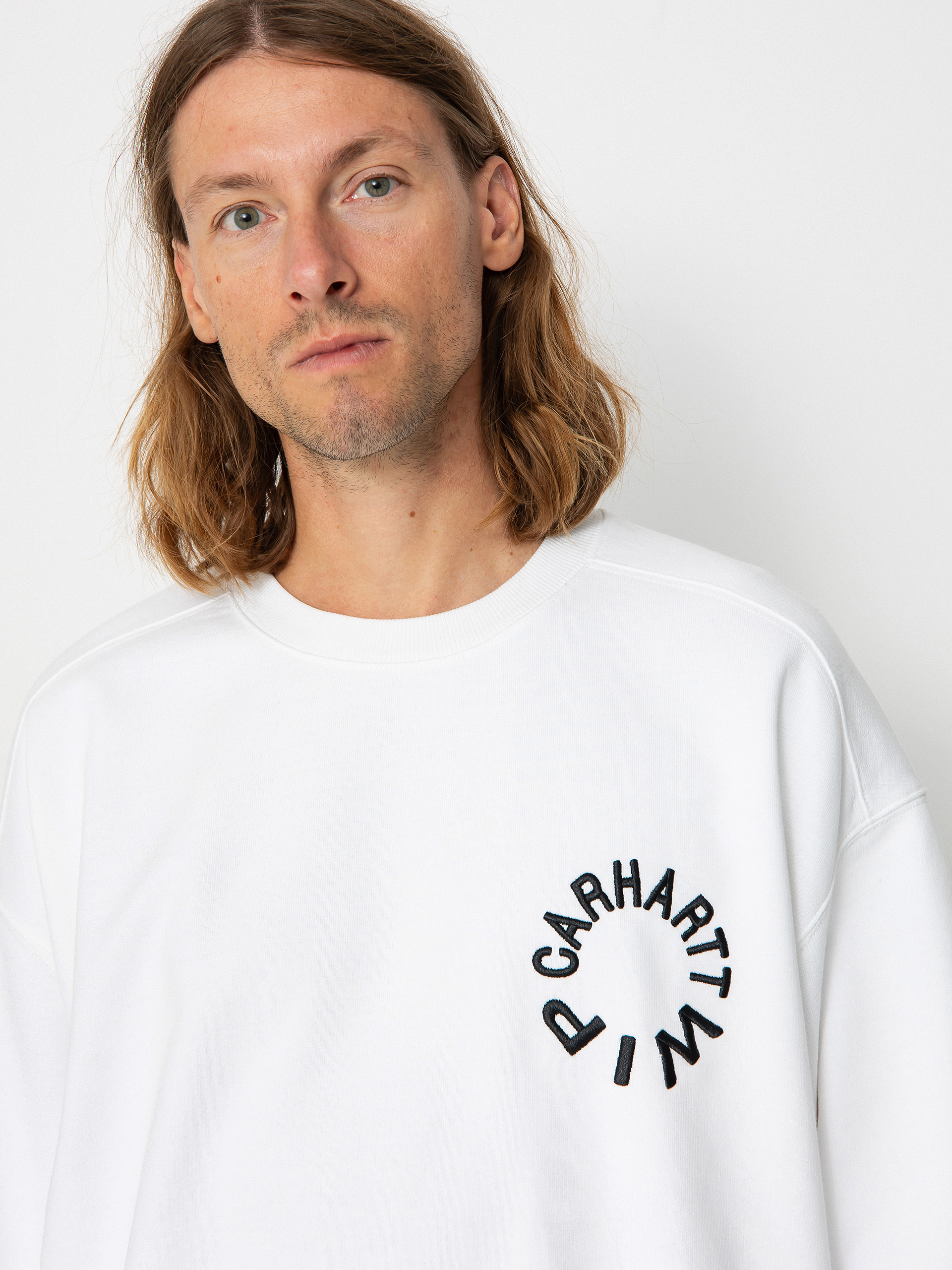 Carhartt WIP Work Varsity Sweatshirt (white/black)