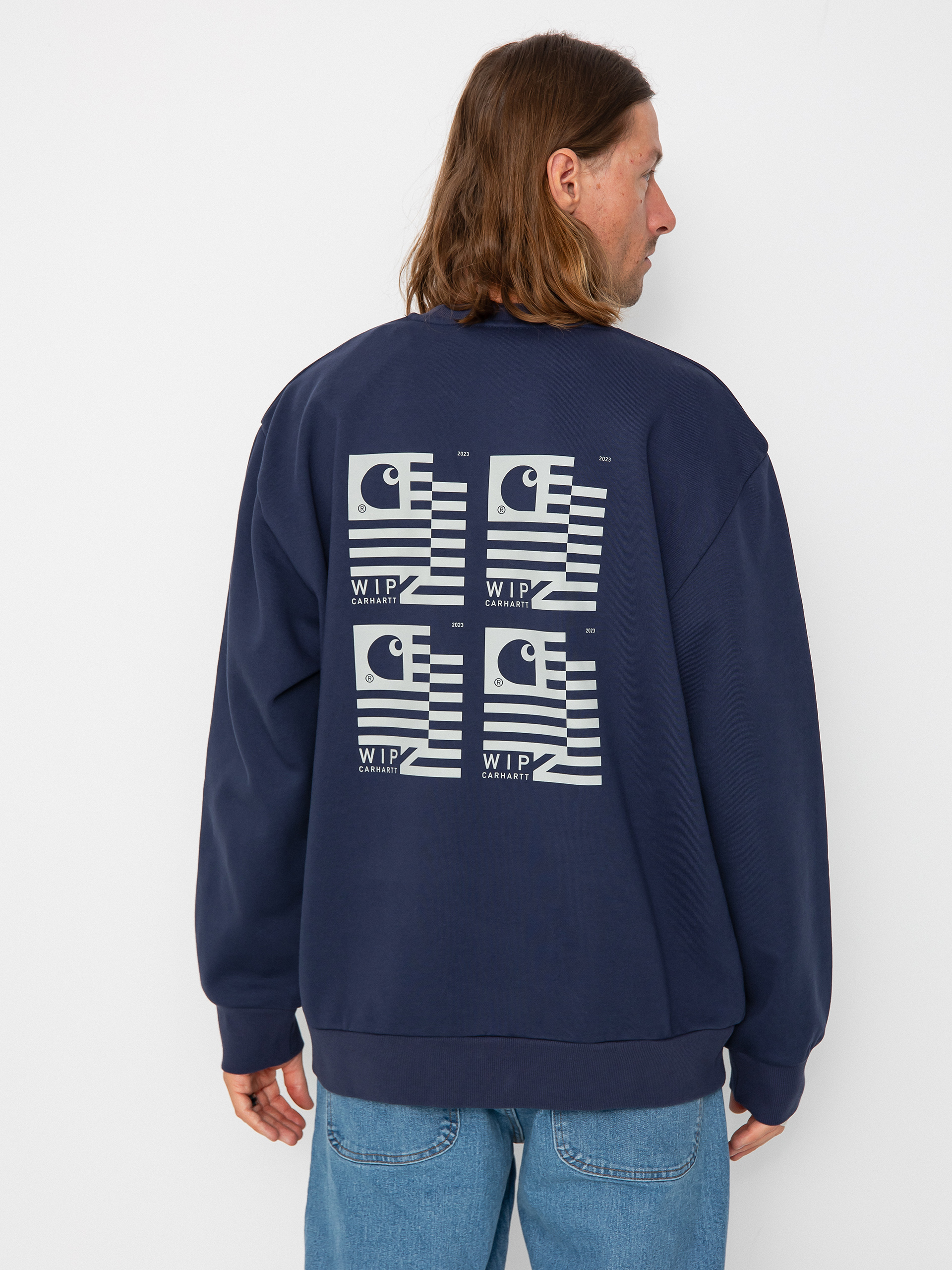 Carhartt WIP Stamp State Sweatshirt (blue/grey)