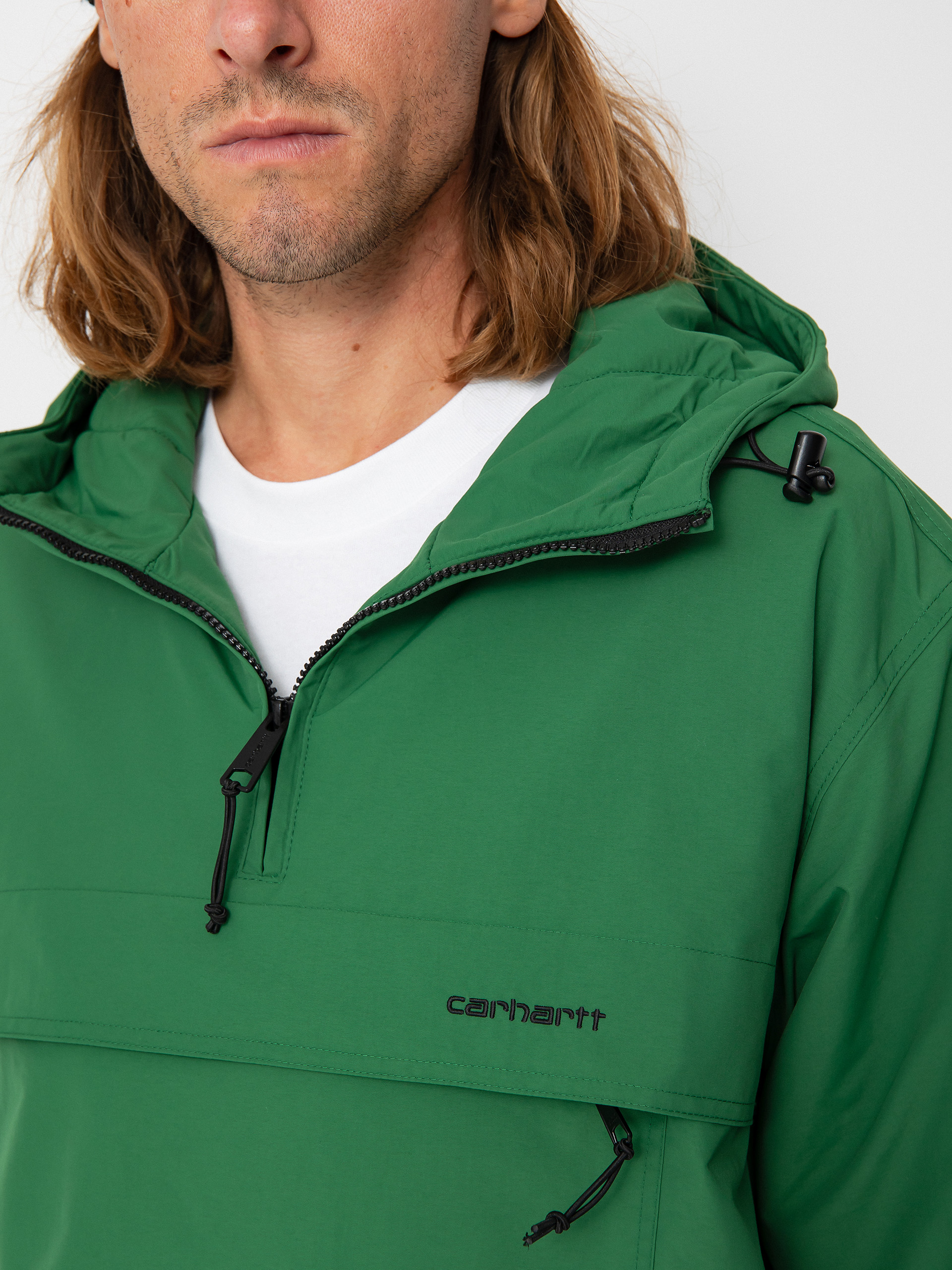 Carhartt WIP Windbreaker Pullover Jacket (aspen green/black)