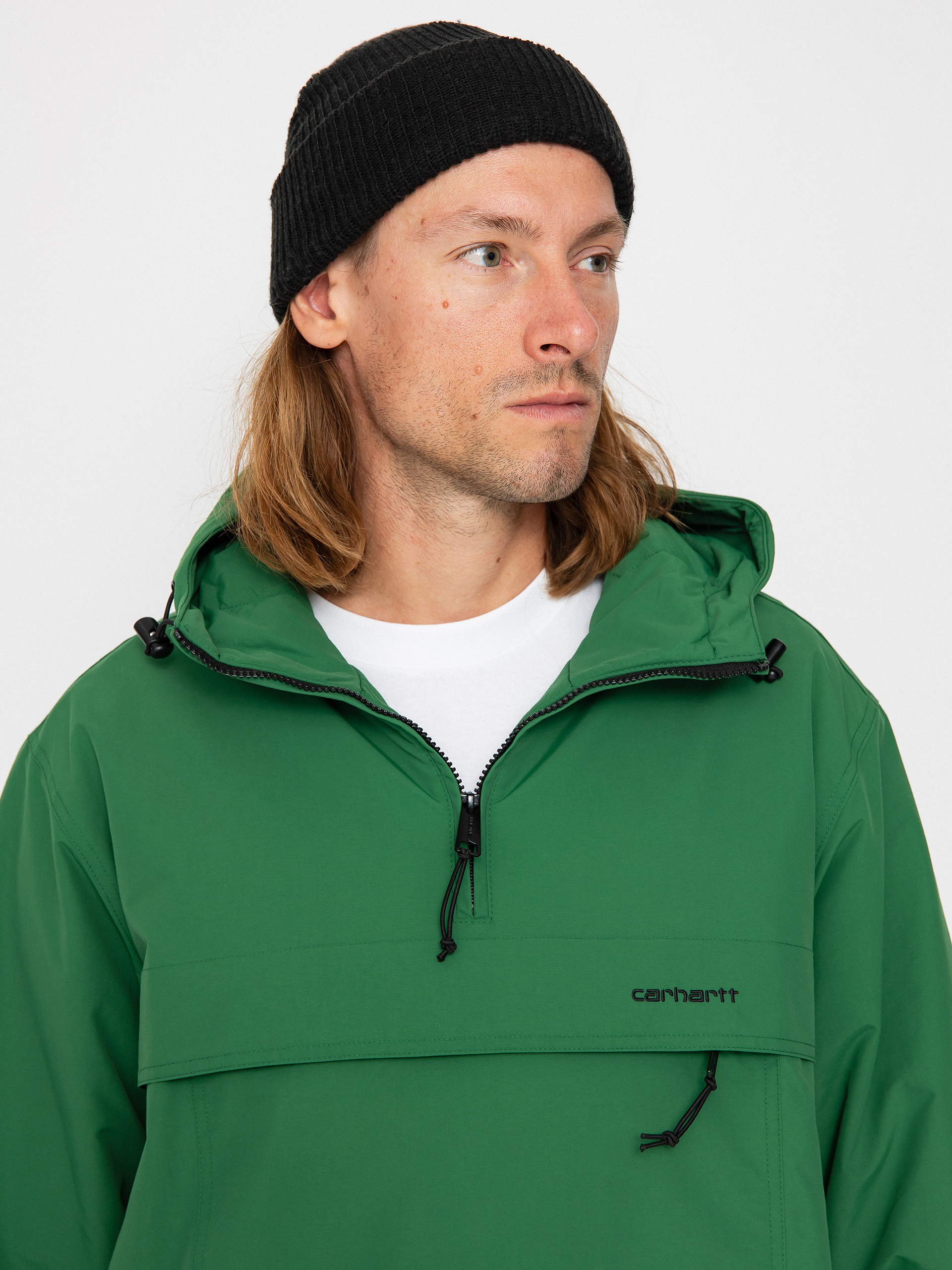 Carhartt WIP Windbreaker Pullover Jacket (aspen green/black)