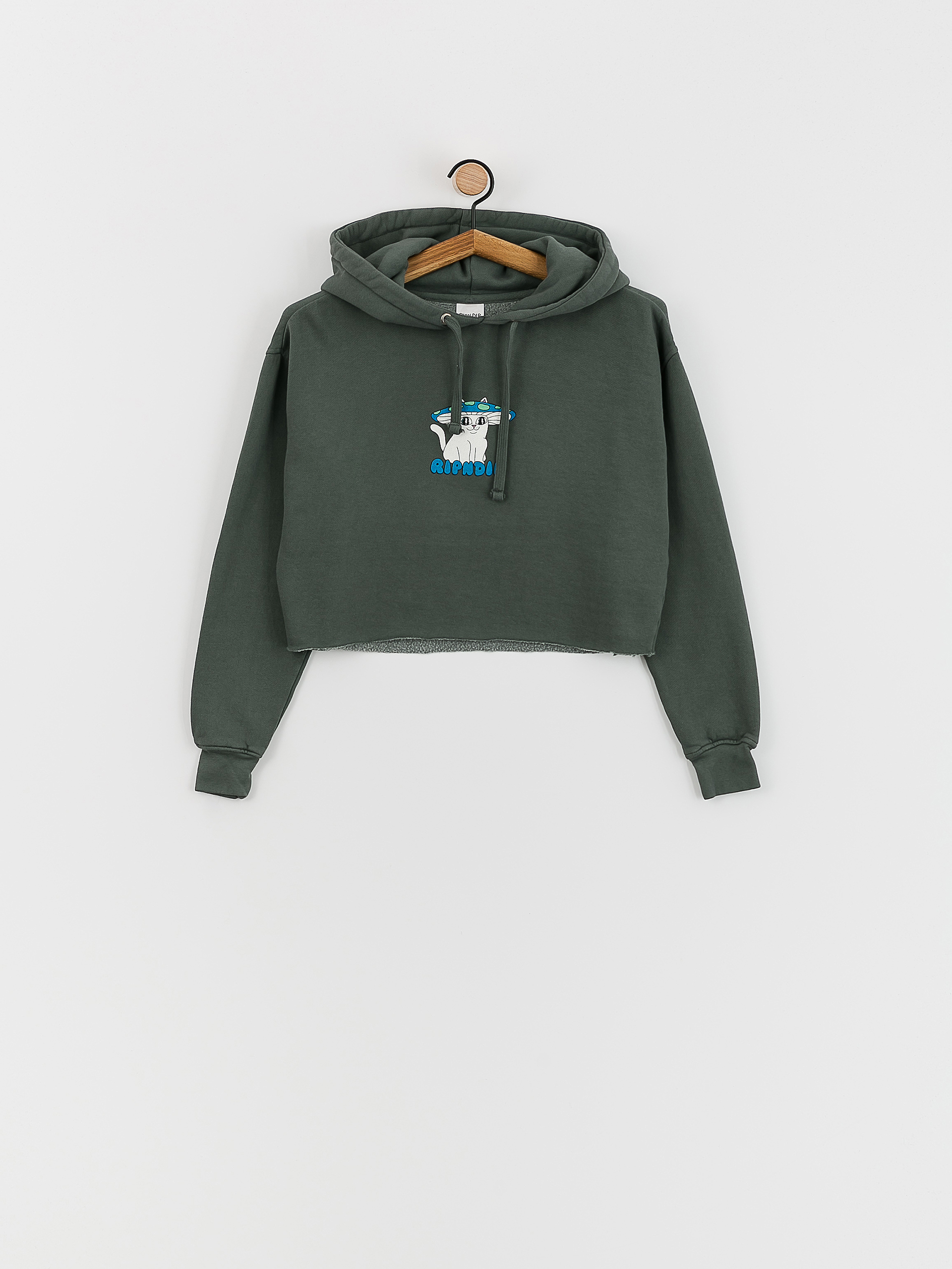 RipNDip Shroom Nerm Cropped HD Hoodie Wmn (charcoal)