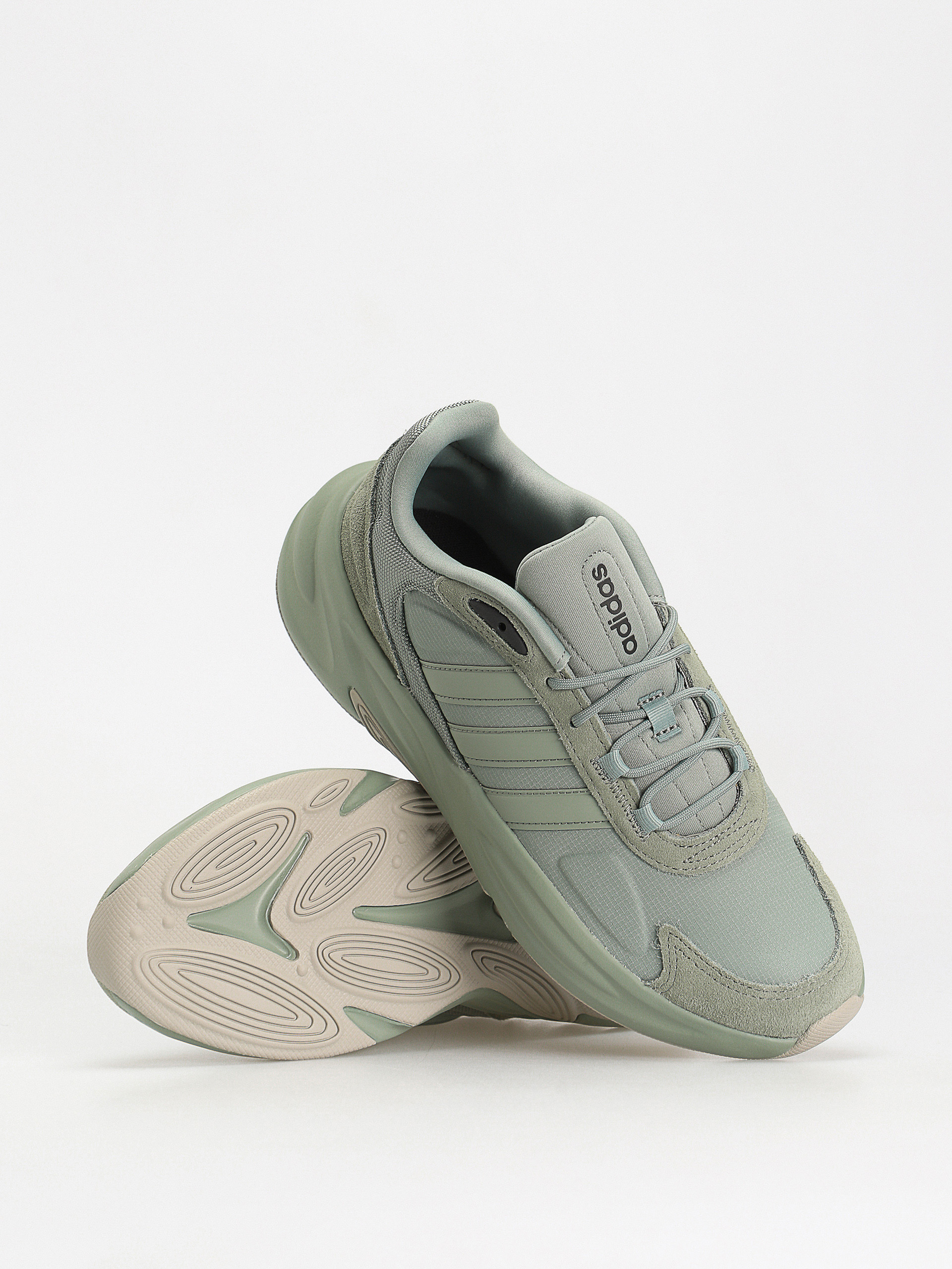 Adidas 8k mens trainers 2025 base green/ash silver/trace charcoal