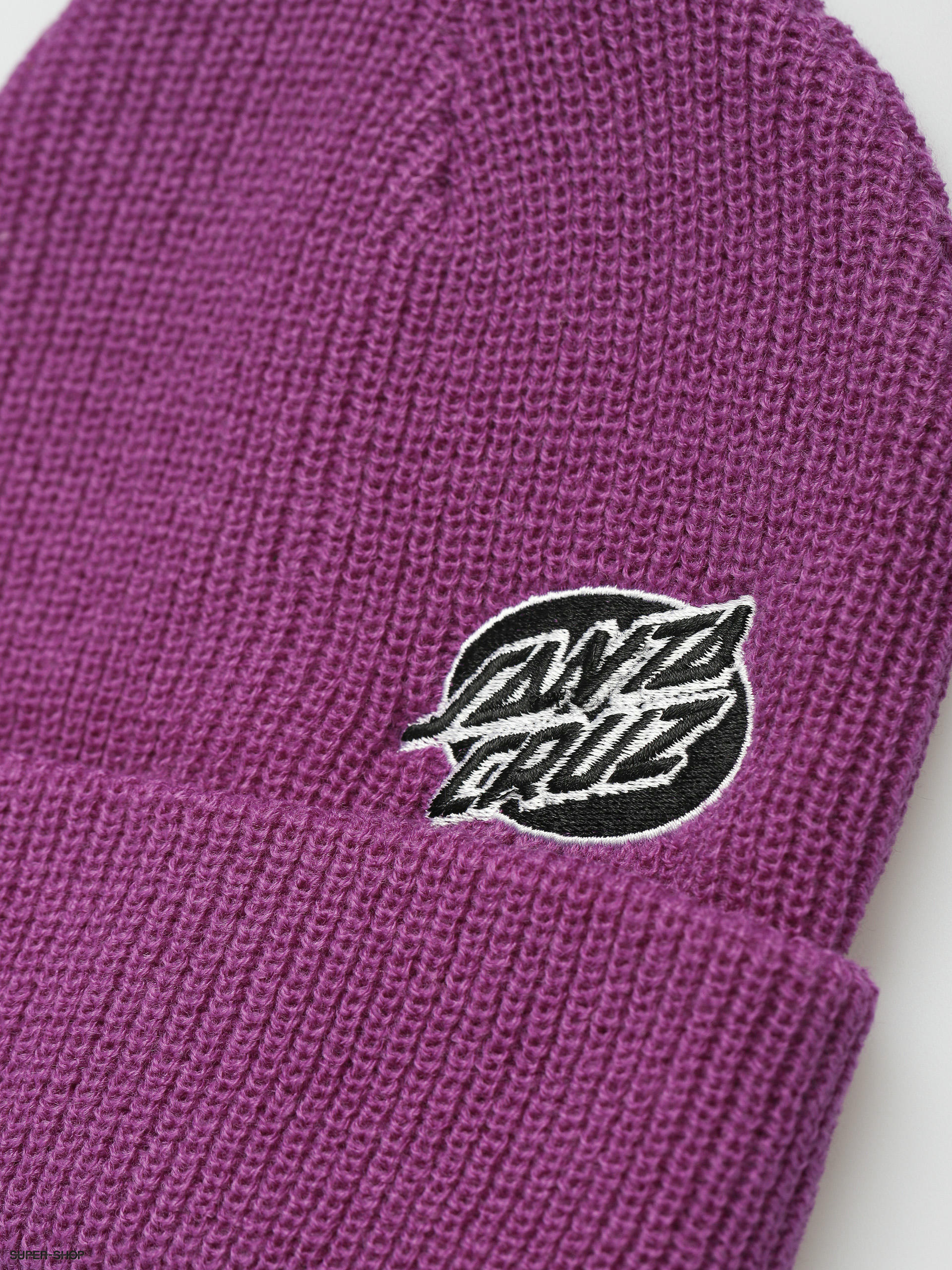 Santa Cruz Mono Lined Oval Dot Beanie (grape)