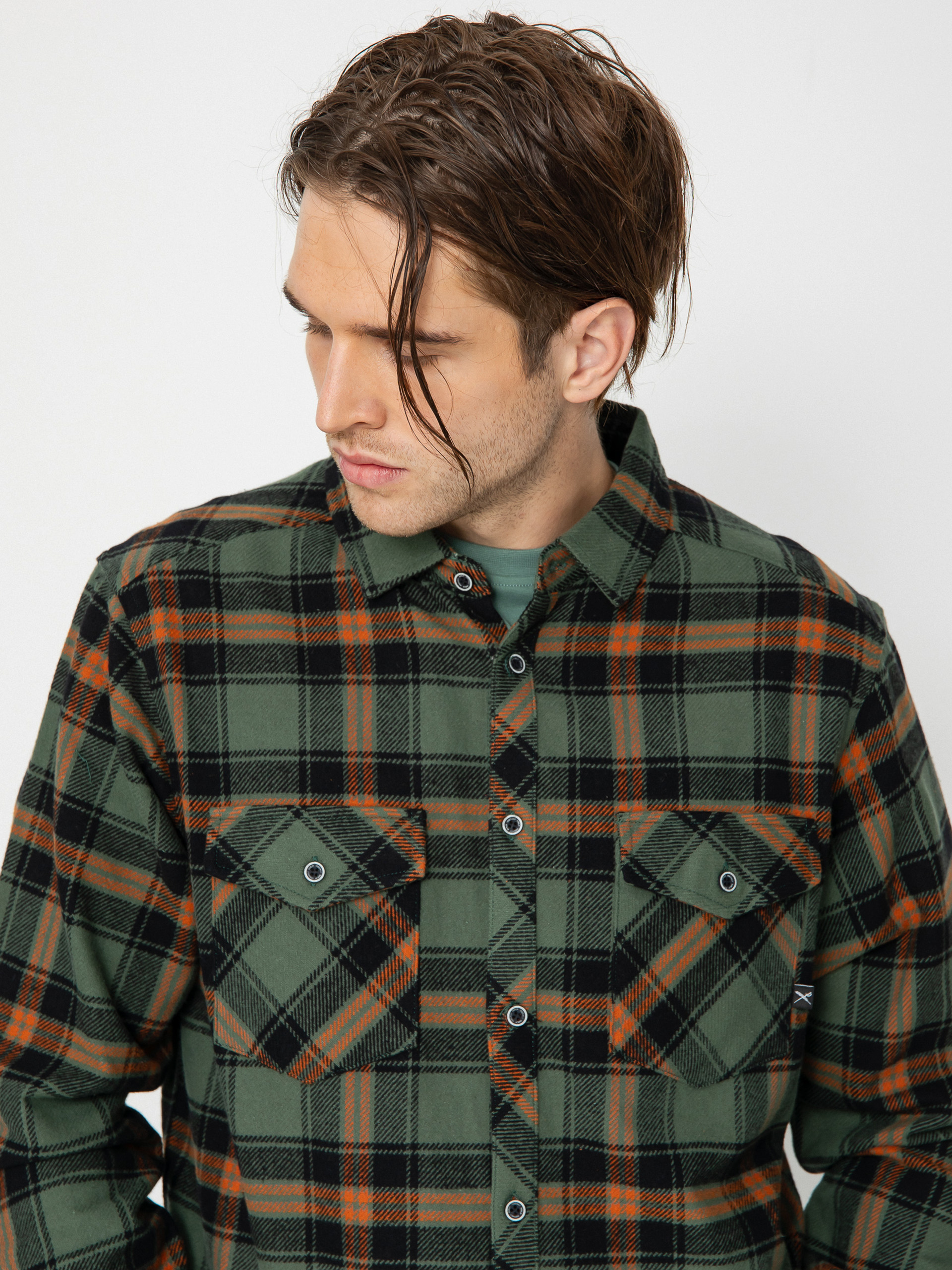 Volcom Herren Flanellhemd „Caden“ – Karo, Langarm – Bequem, Atmungsaktiv & Schnell Trocknend