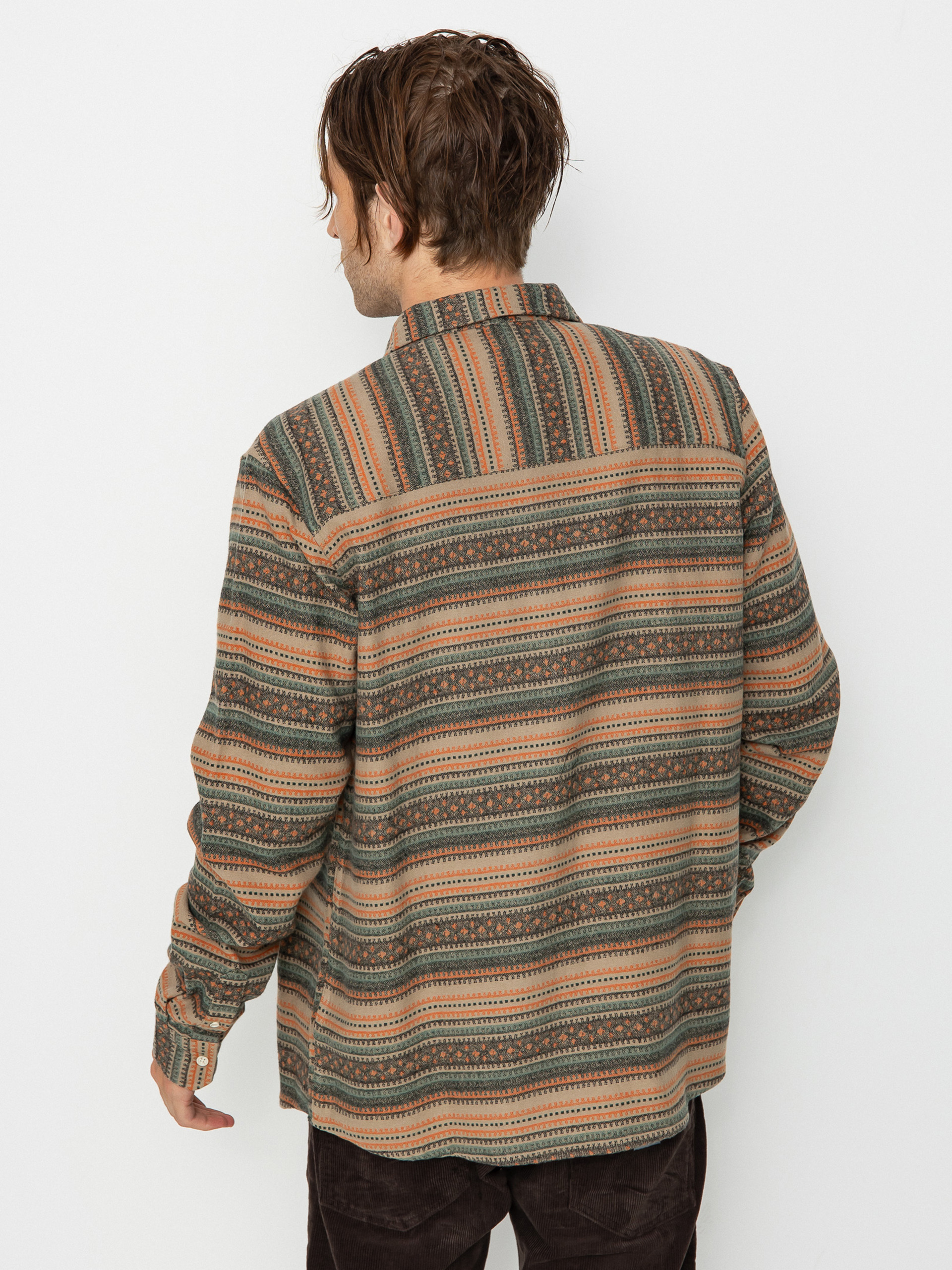 Iriedaily Insito Stripe Shirt (orange green)