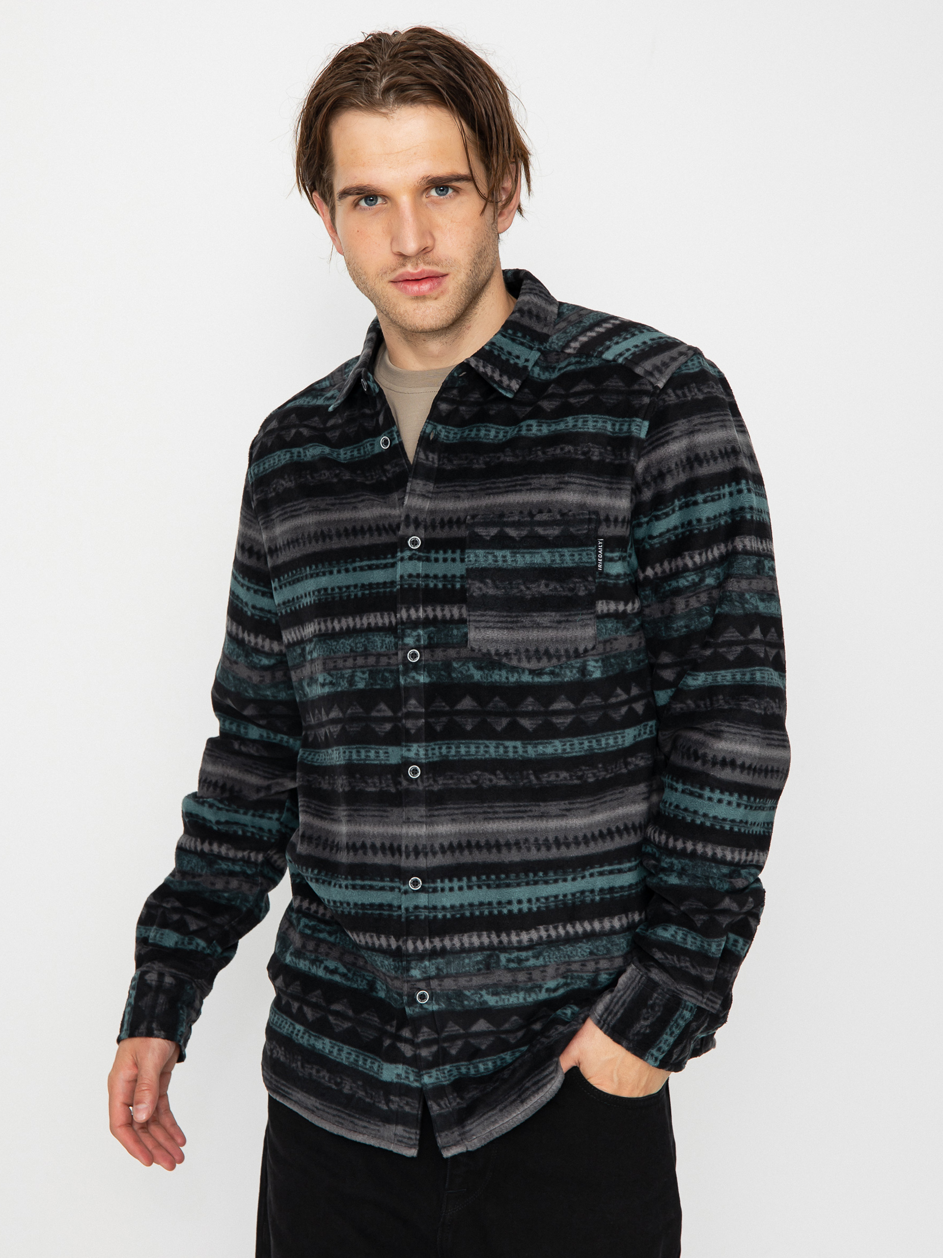 Iriedaily Scopian Hemd (black-anthra)