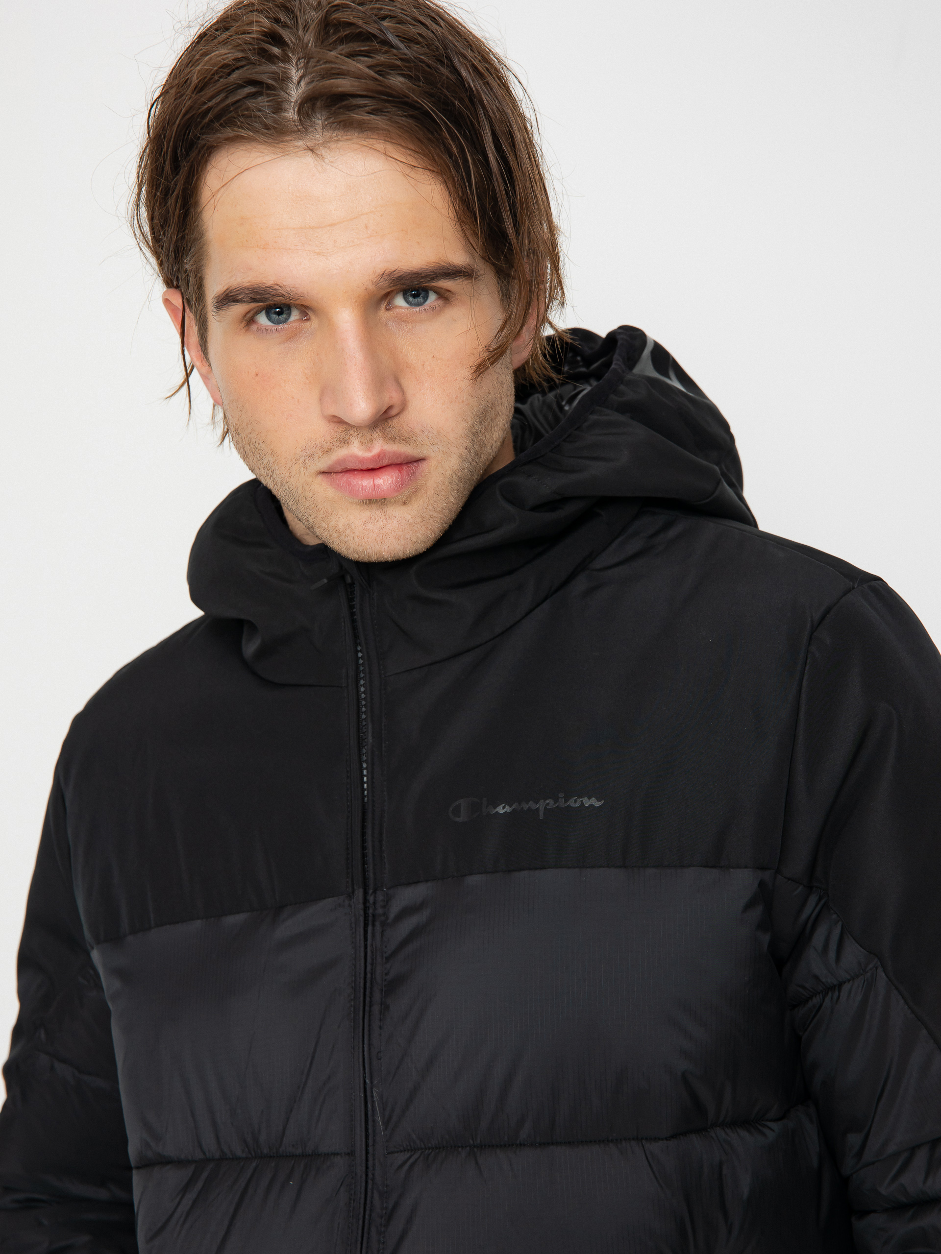 Men's champion insulated on sale hooded puffer jacket