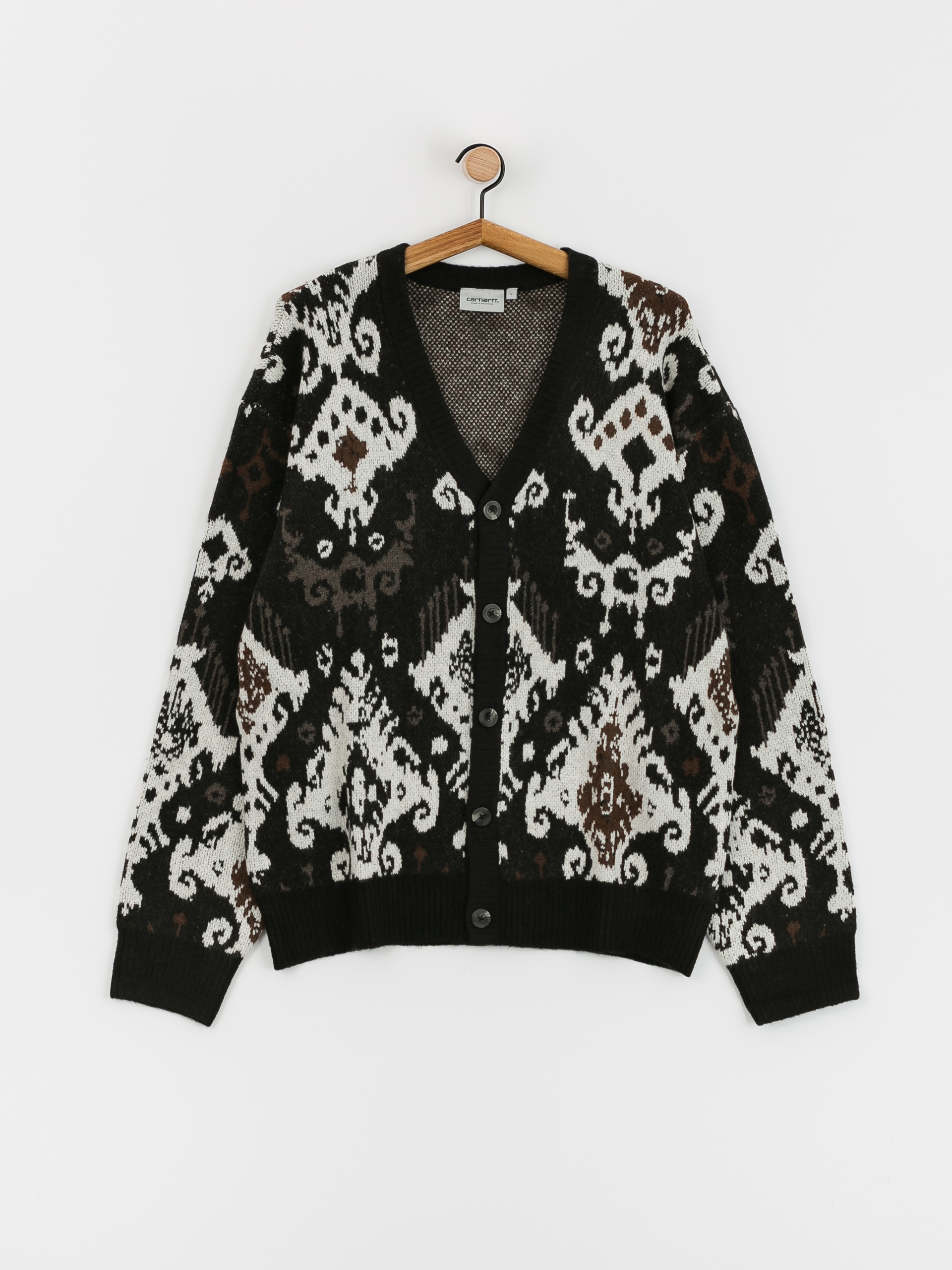 Carhartt WIP Baru Cardigan Sweater (baru jacquard black)