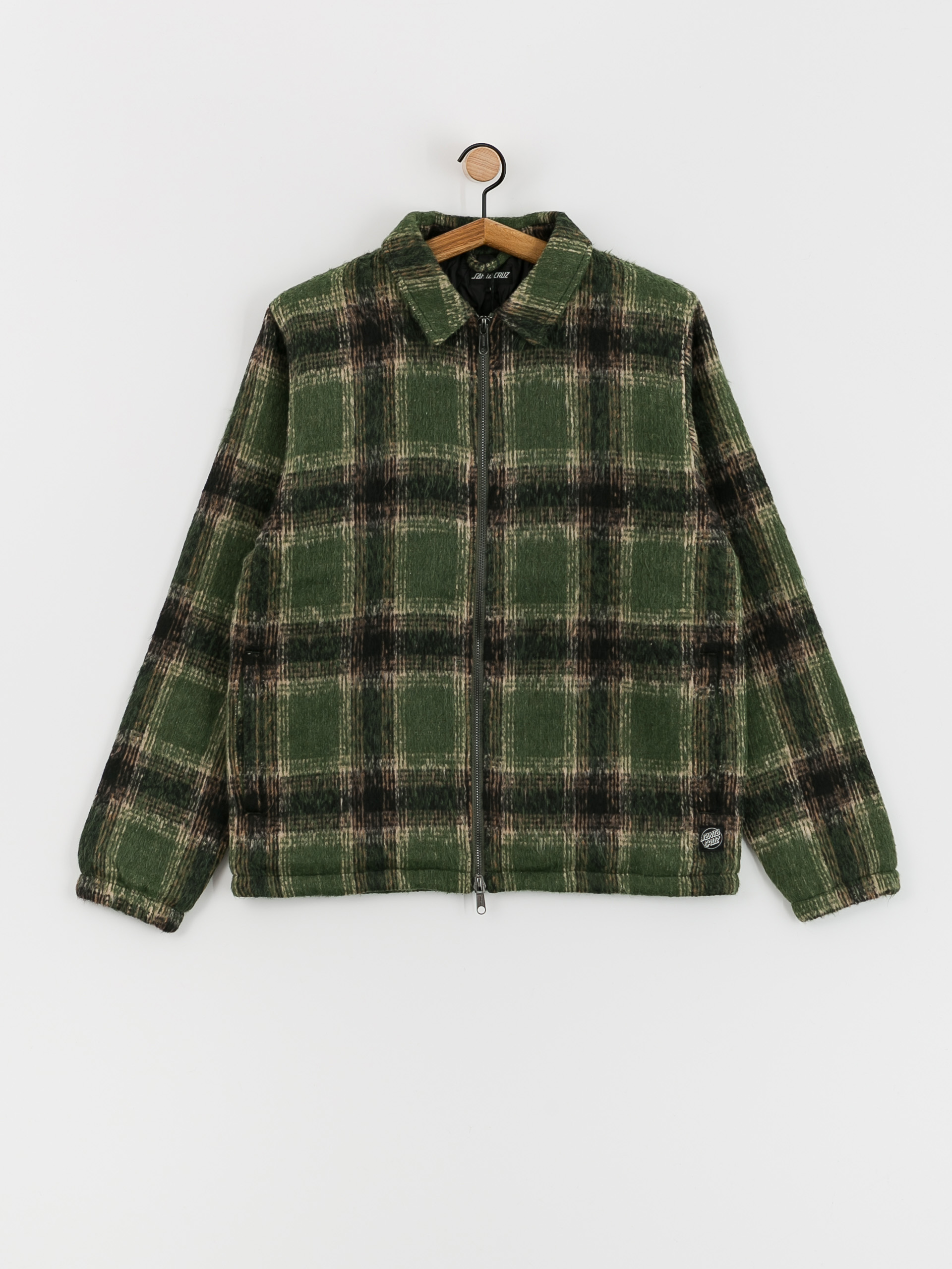 Santa Cruz Hideout Jacke (green check)