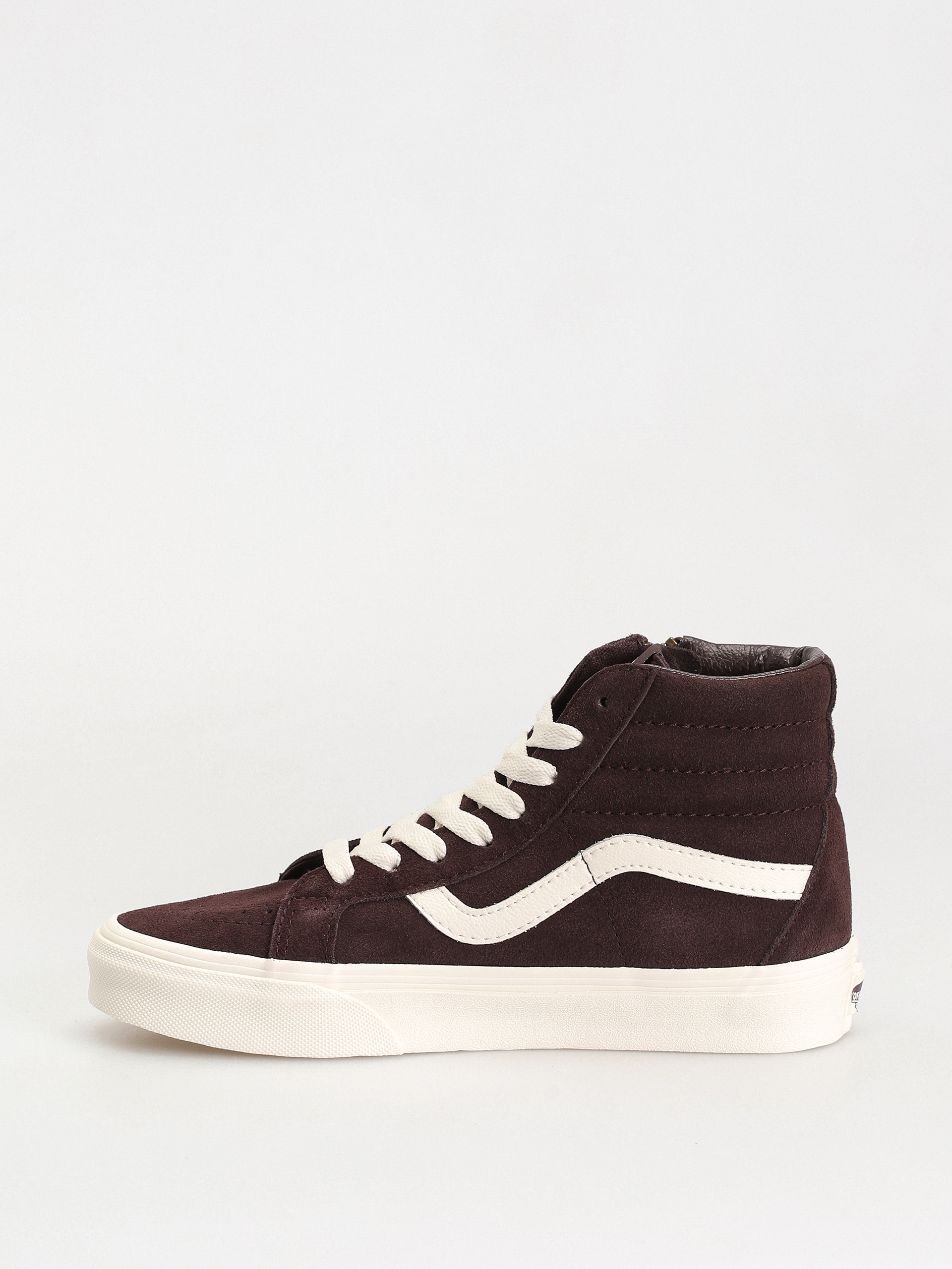 Vans Sk8 Hi Reissue Side Zip Shoes (cozy hug dark brown)