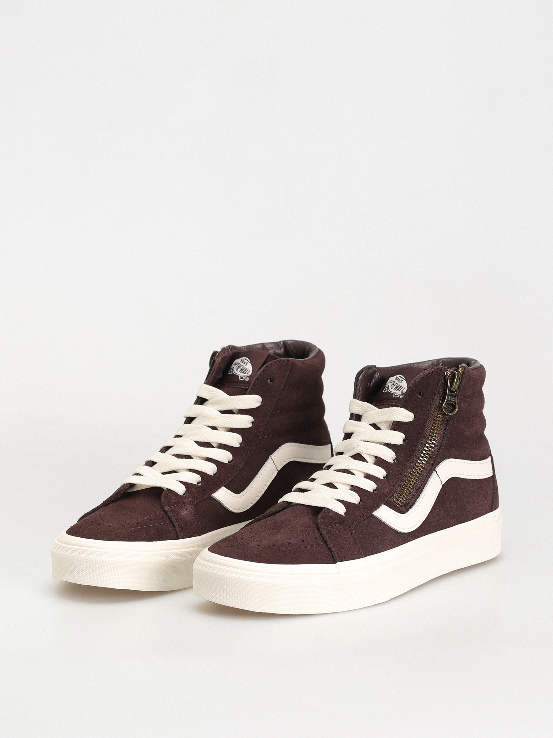 Vans Sk8 Hi Reissue Side Zip Shoes (cozy hug dark brown)
