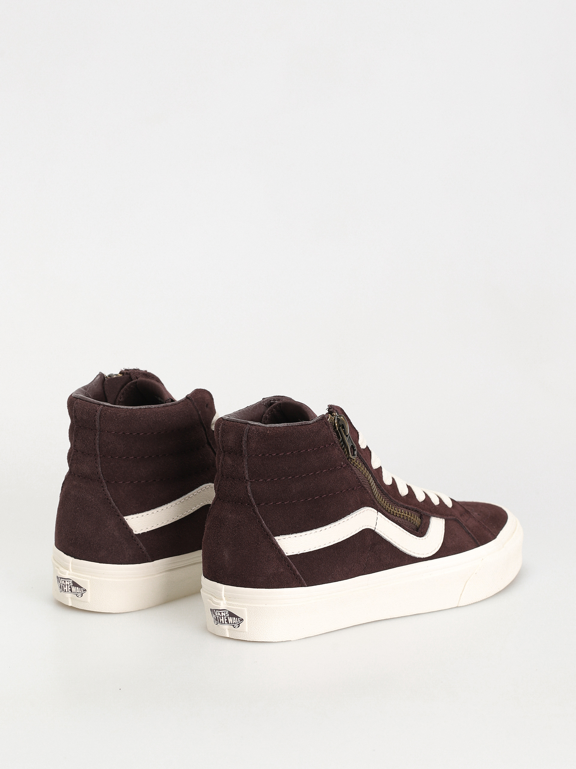Vans Sk8 Hi Reissue Side Zip Shoes (cozy hug dark brown)
