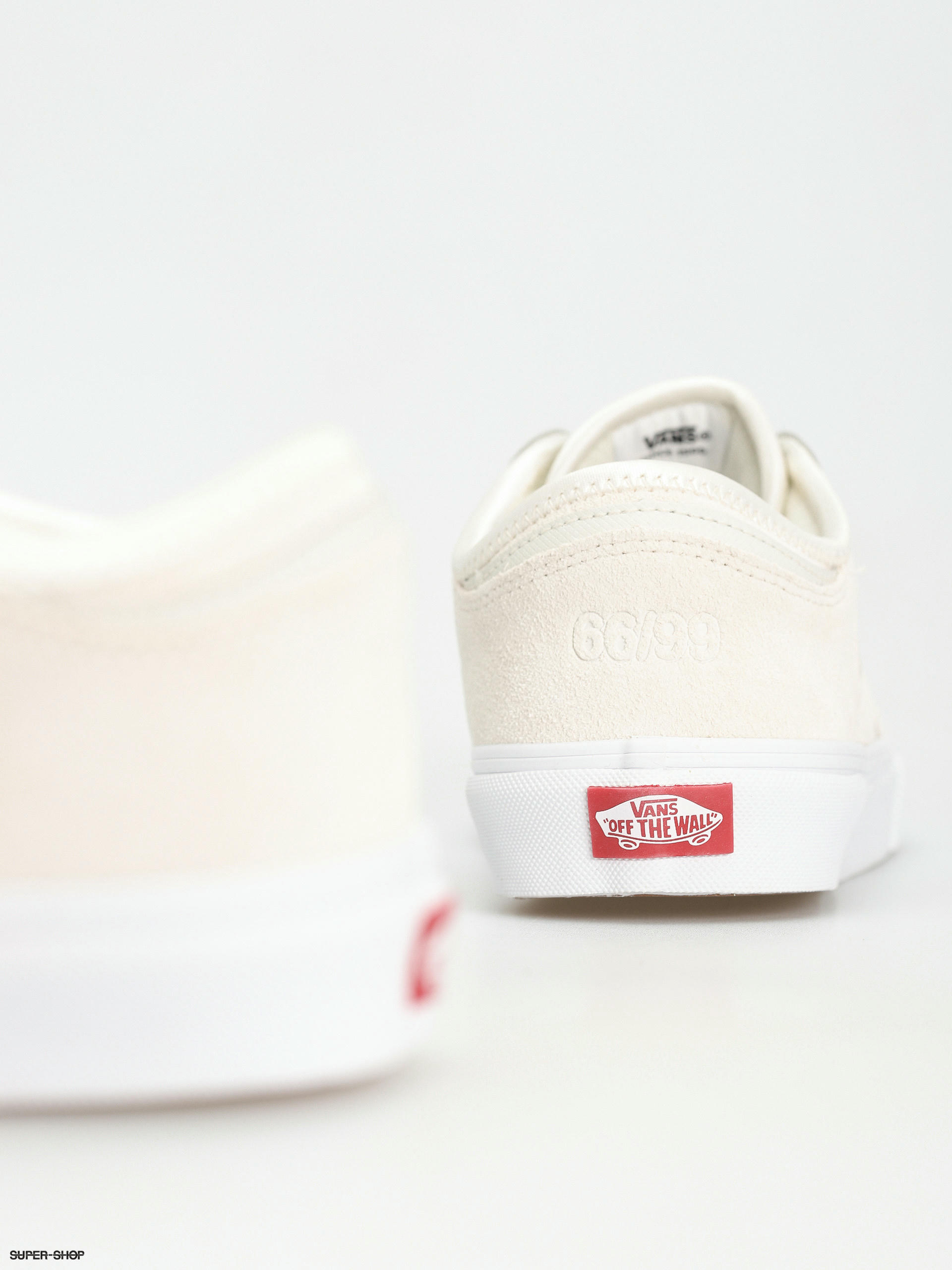 Vans authentic moonbeam & true sale white pig suede skate shoes