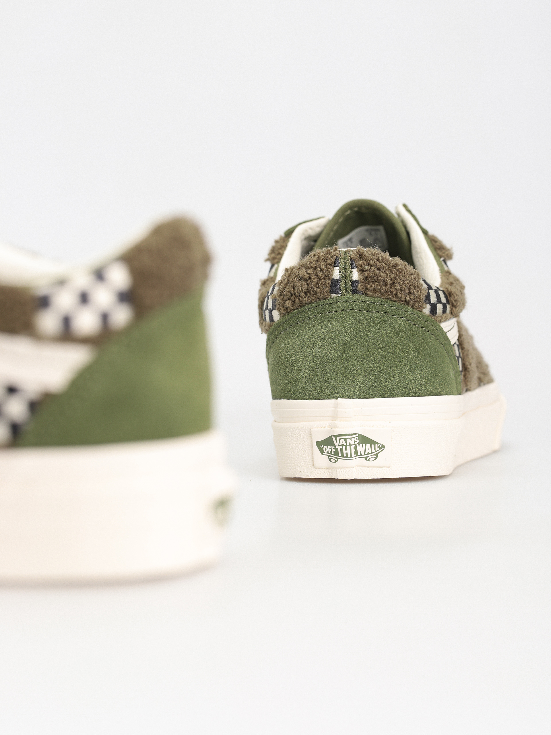Vans Old Skool Schuhe (tufted check loden green)