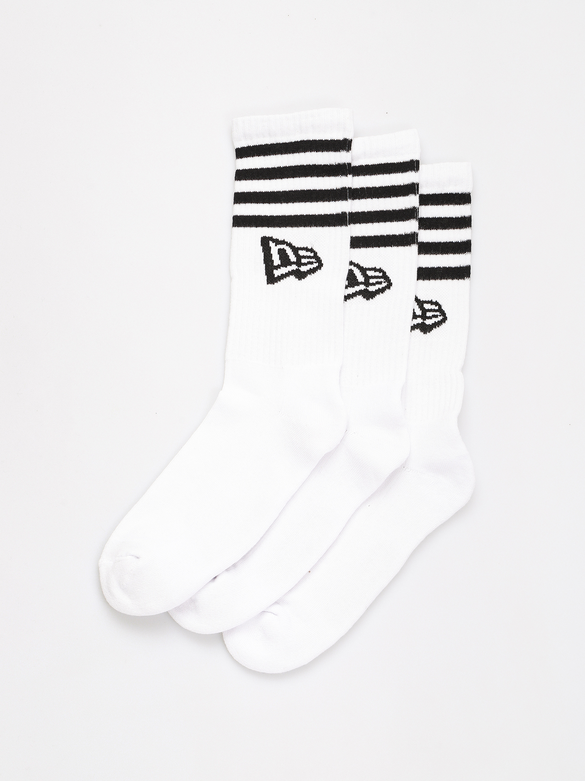 New Era Stripe Crew Socken (white)
