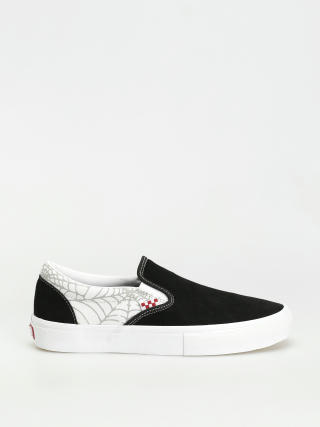 Vans Skate Slip On Shoes (black widow spider black/white/red)