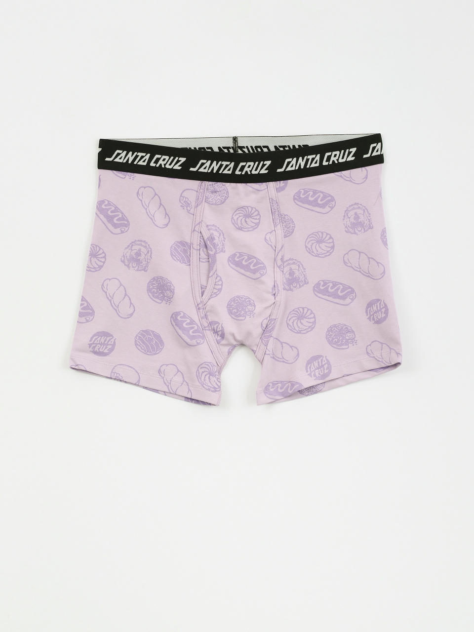 Santa Cruz McCoy Donut Dog Boxer Brief Underwear (digital lavender)