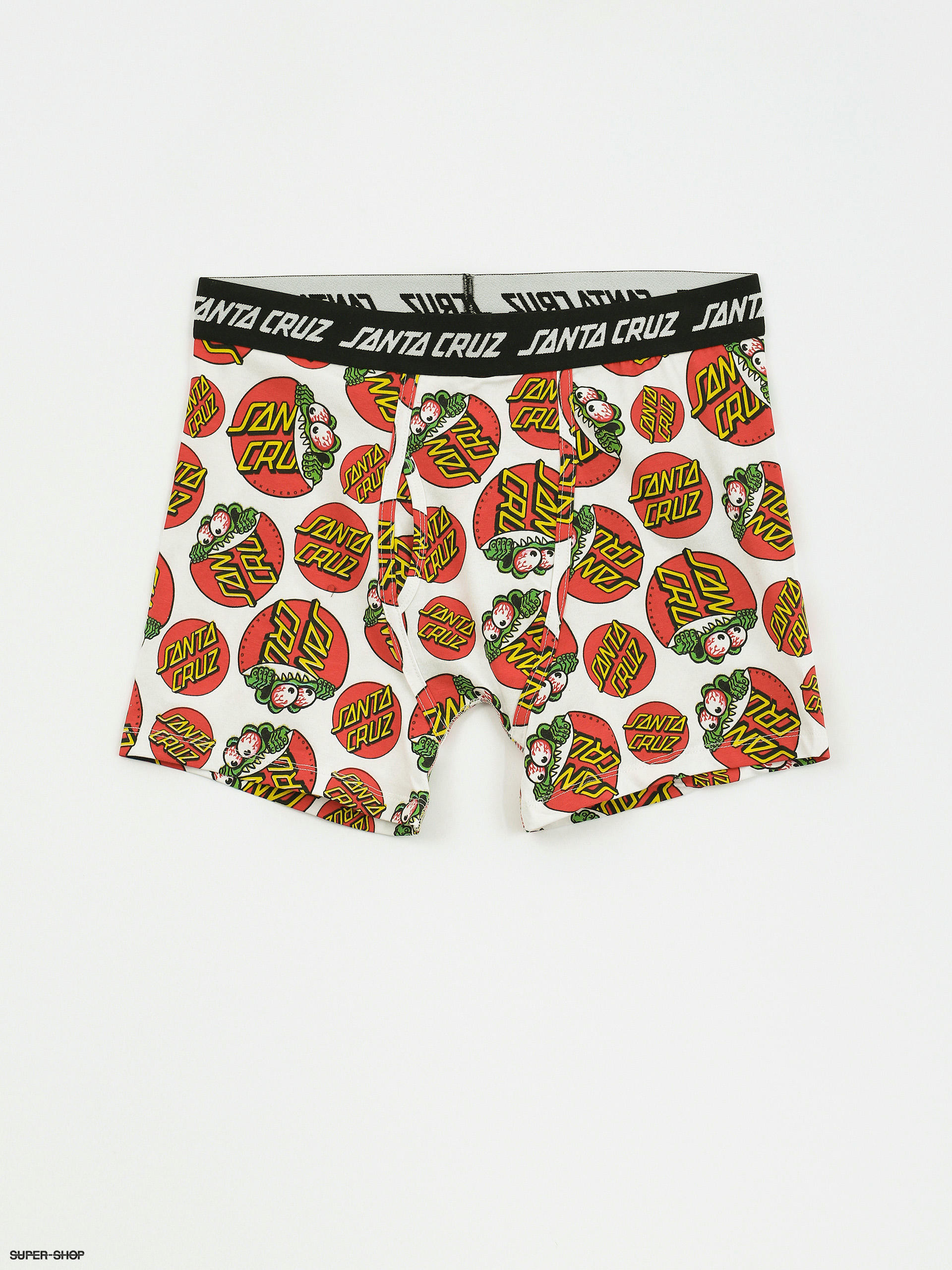 Santa Cruz Beware Dot Boxer Brief Underwear white