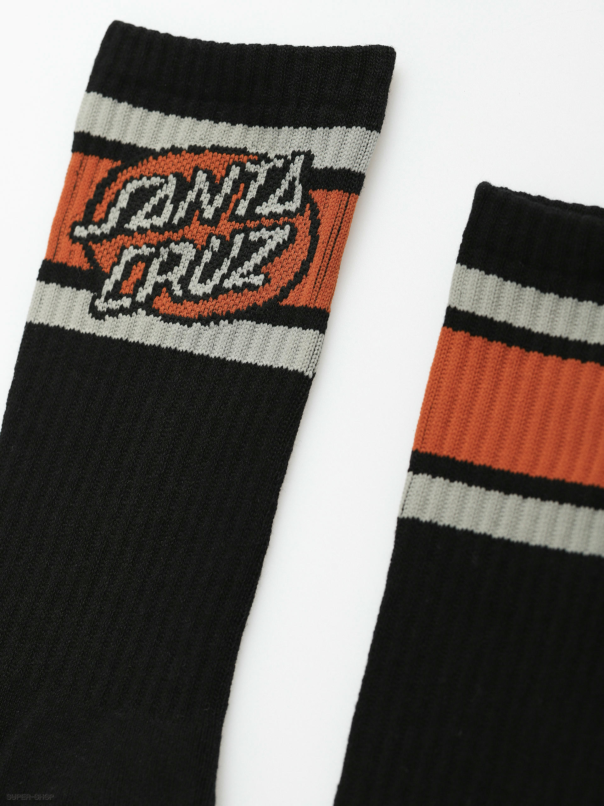 Santa Cruz Oval Dot Stripe Socks black