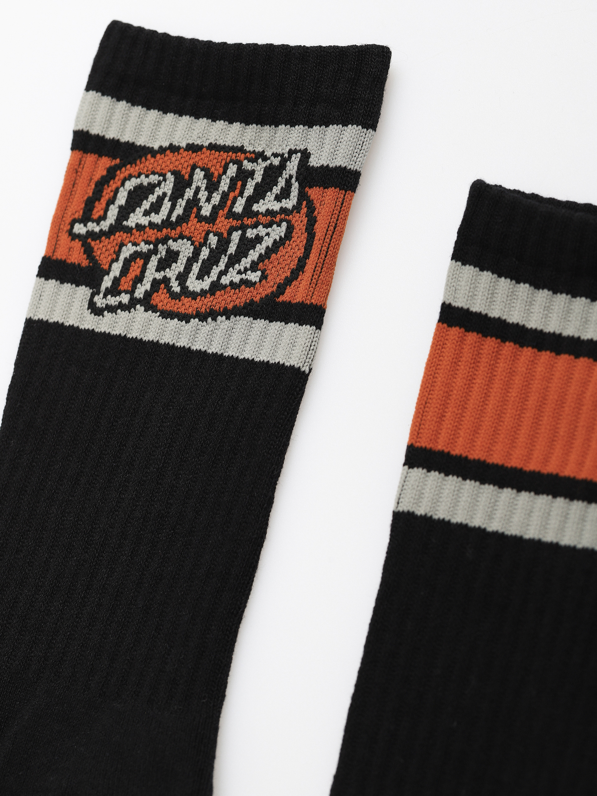 Santa Cruz Oval Dot Stripe Socks (black)