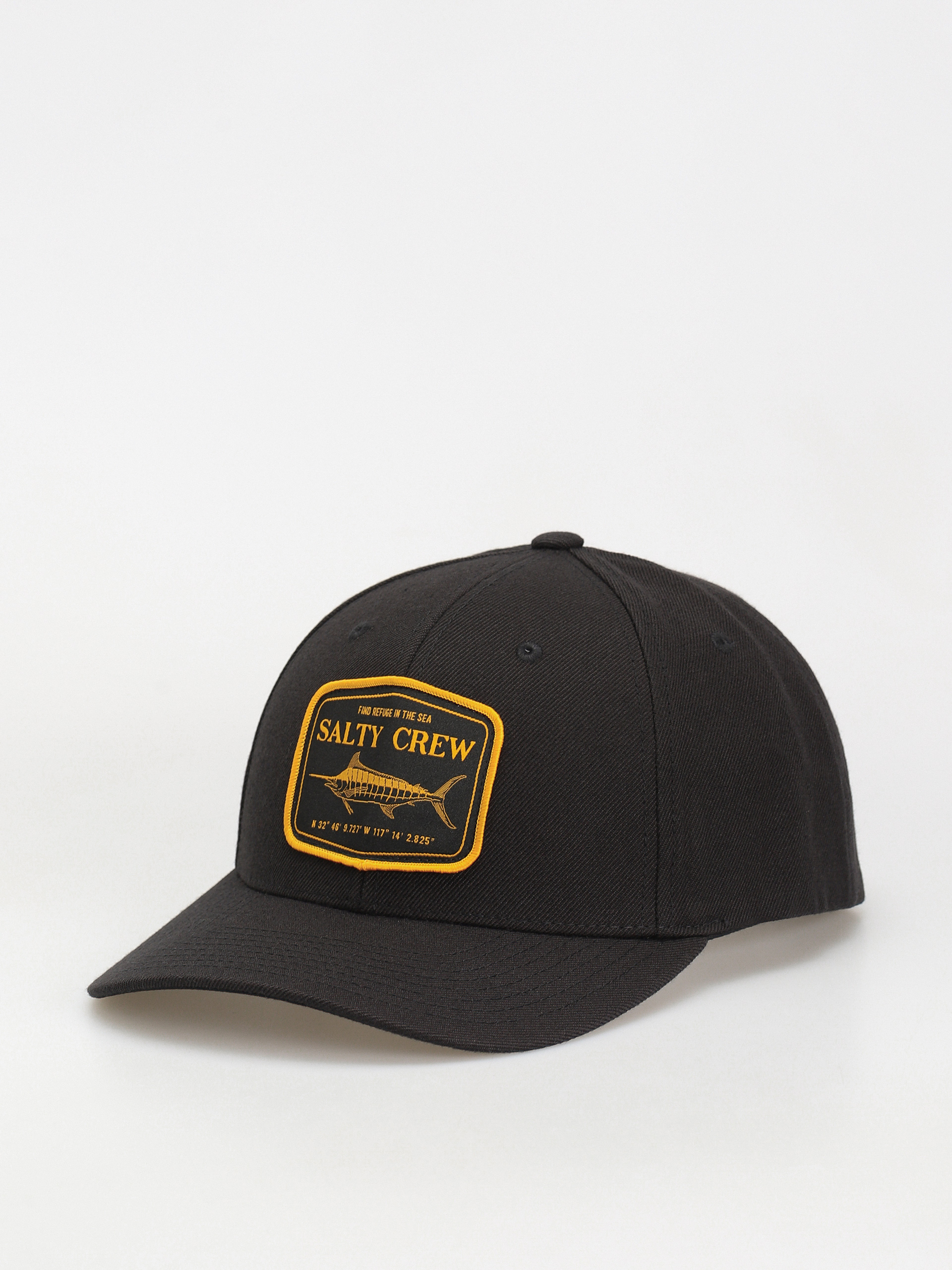Salty Crew Stealth 6 Panel Cap (black)