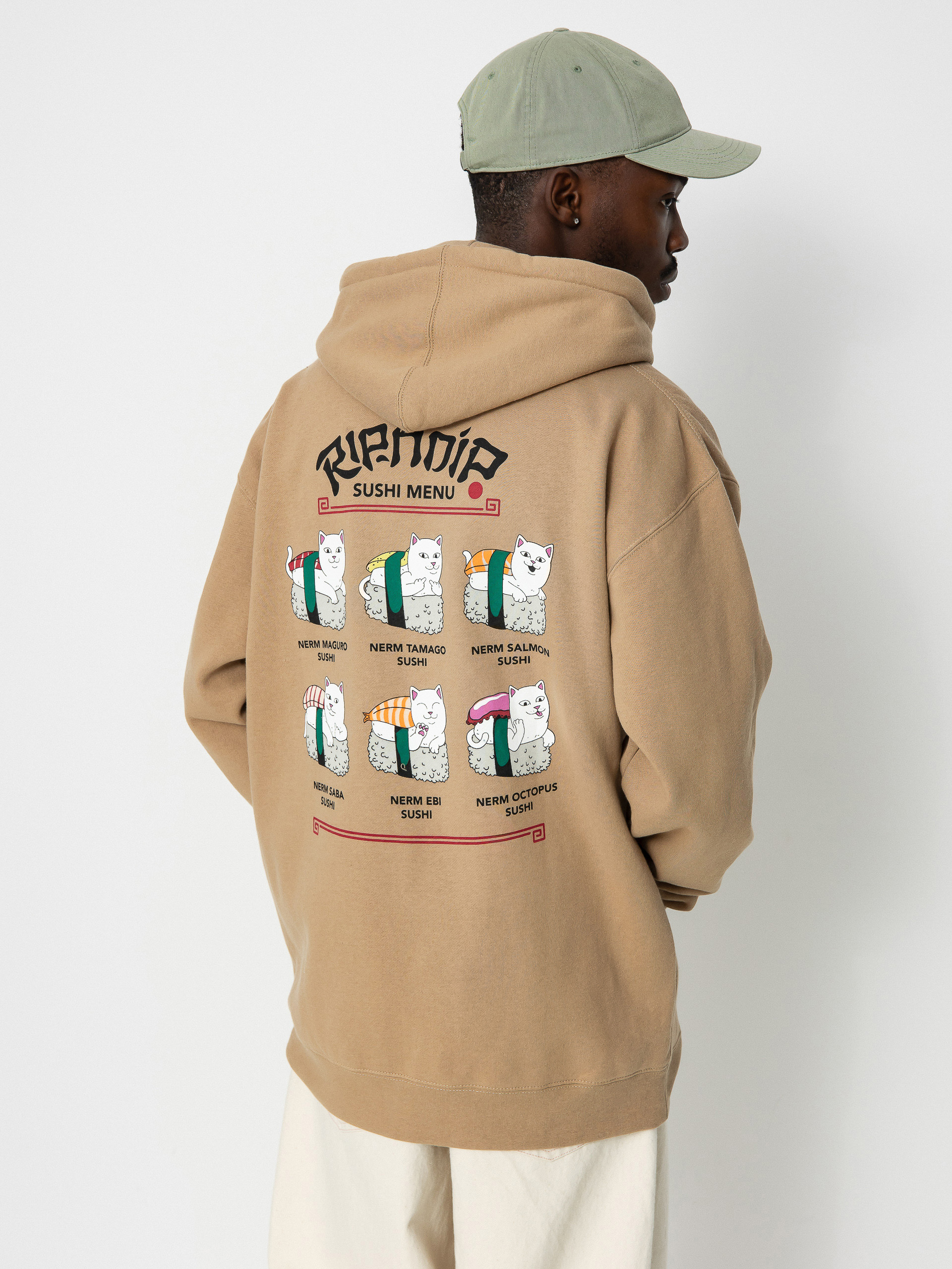 RipNDip Sushi Nerm HD Hoodie (sandstone)