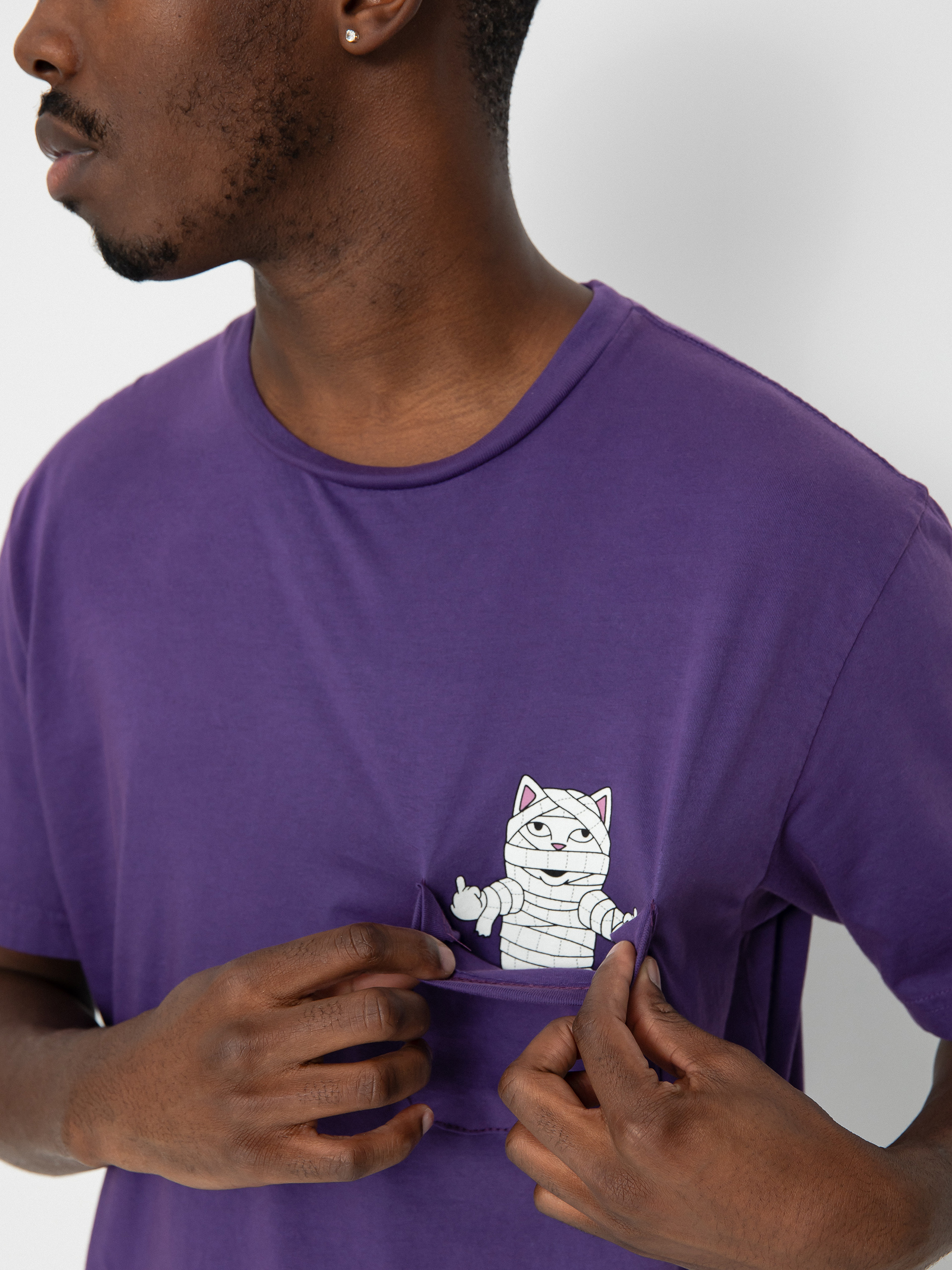 RipNDip Mummy Nerm Pocket T-Shirt (purple)