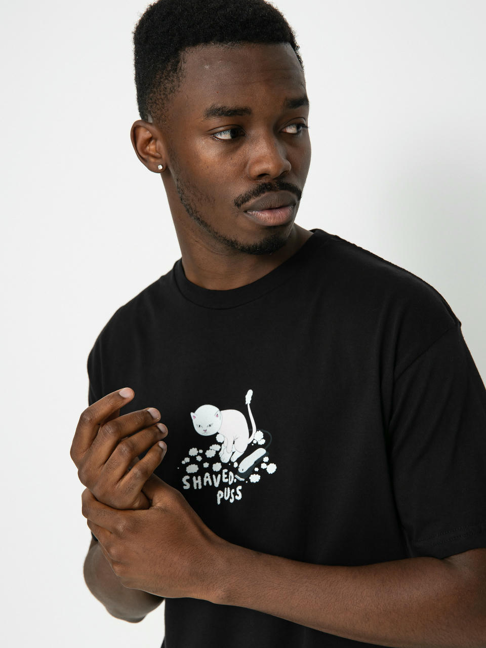 RipNDip Shaved Puss T-shirt (black)