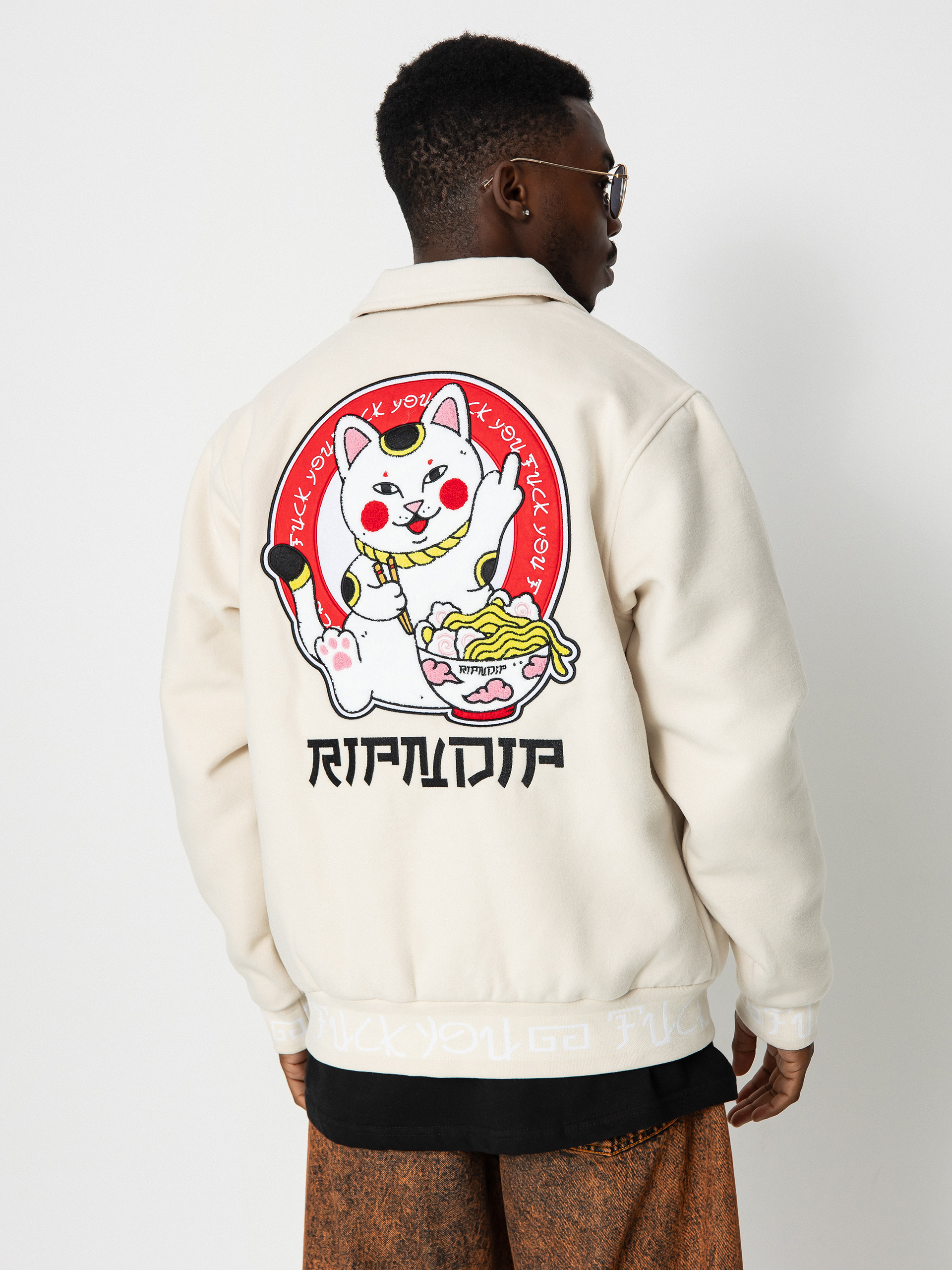 RipNDip Lucky Nerm Jacket (cream)