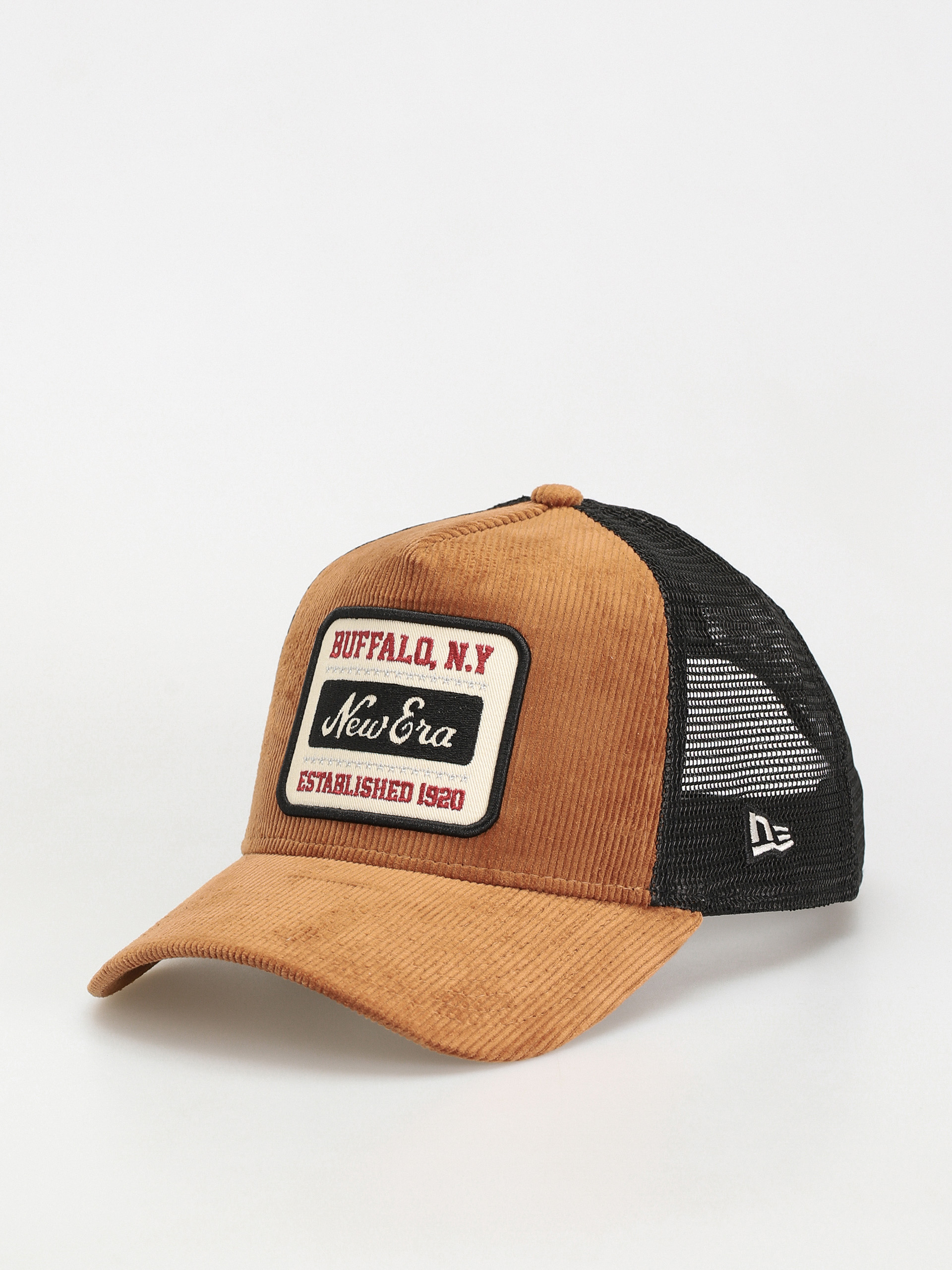 New Era Cord Trucker Cap (brown/black)